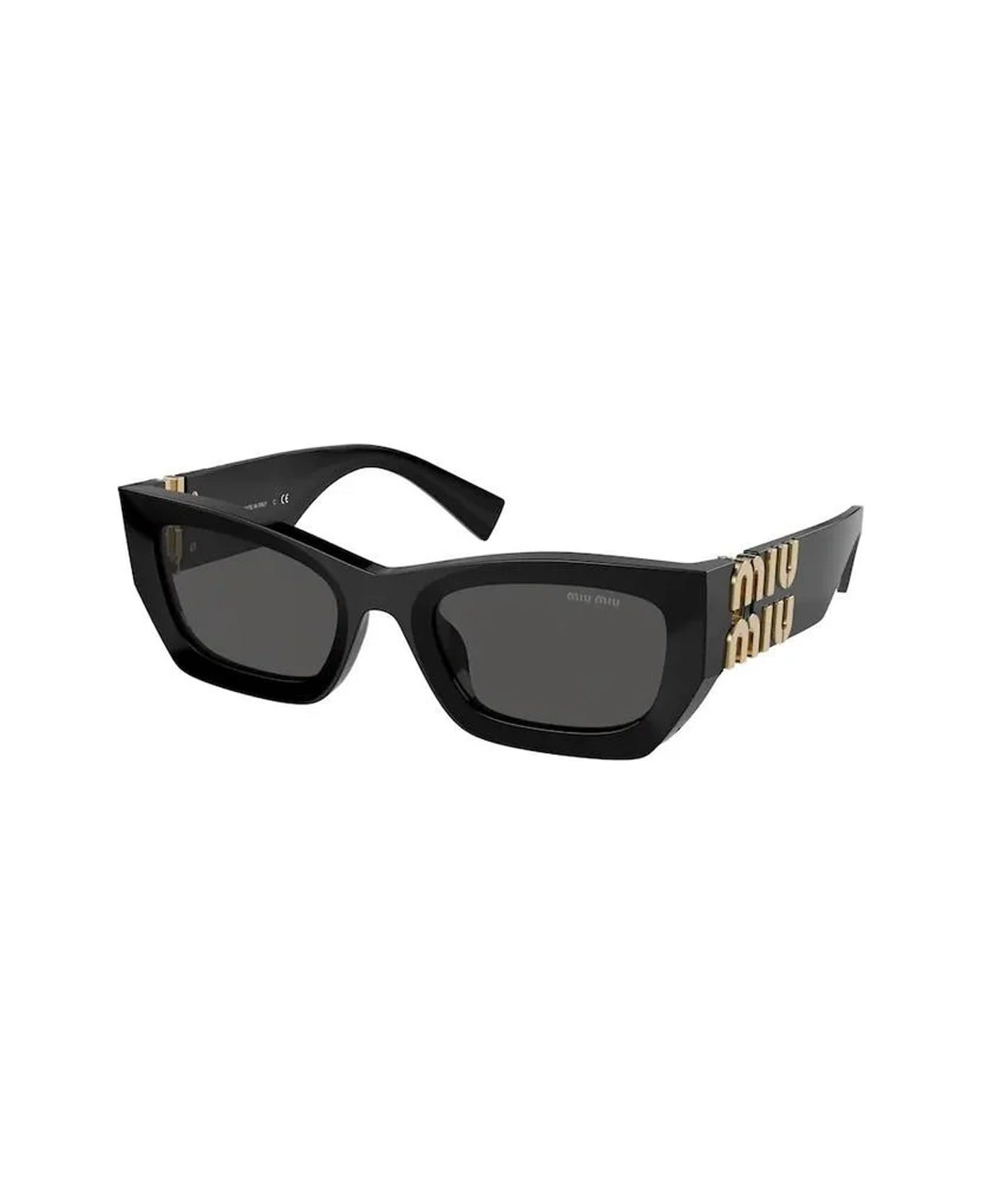 Miu Miu 0mu 09ws Miu Glimpse 1ab5s0 Black Sunglasses - Nero