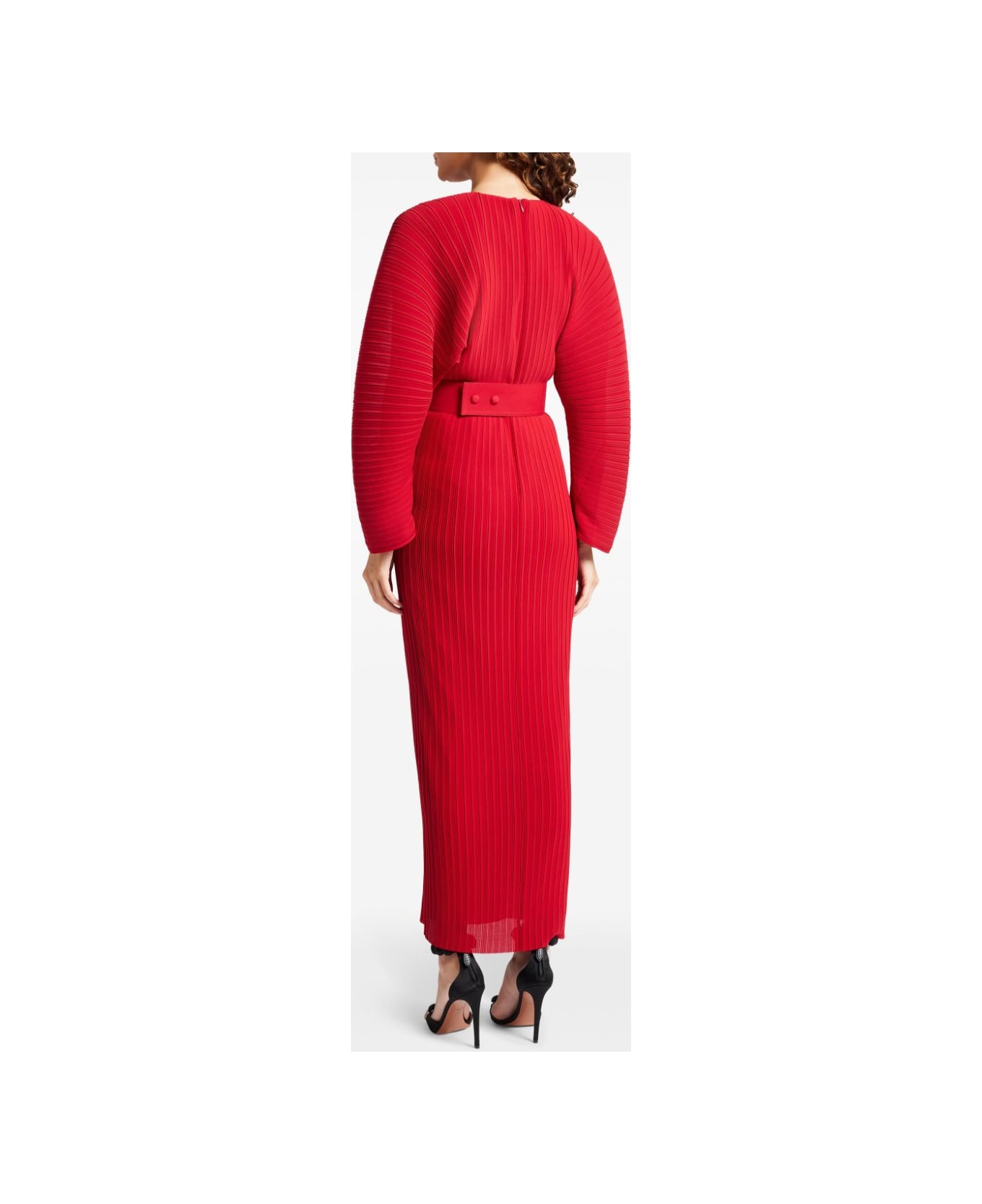 Solace London Mirabelle Maxi Dress - Red