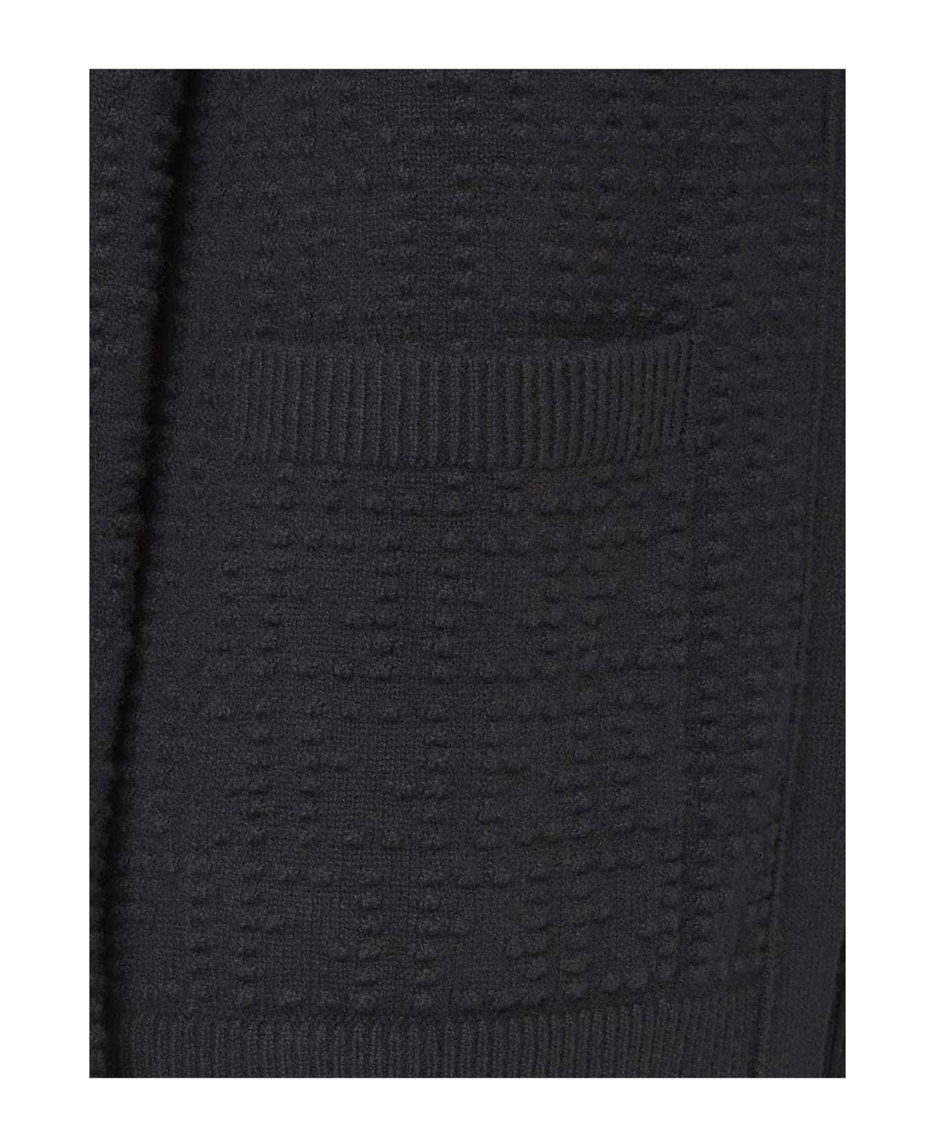 Fendi Wool And Cashmere Cardigan - Black