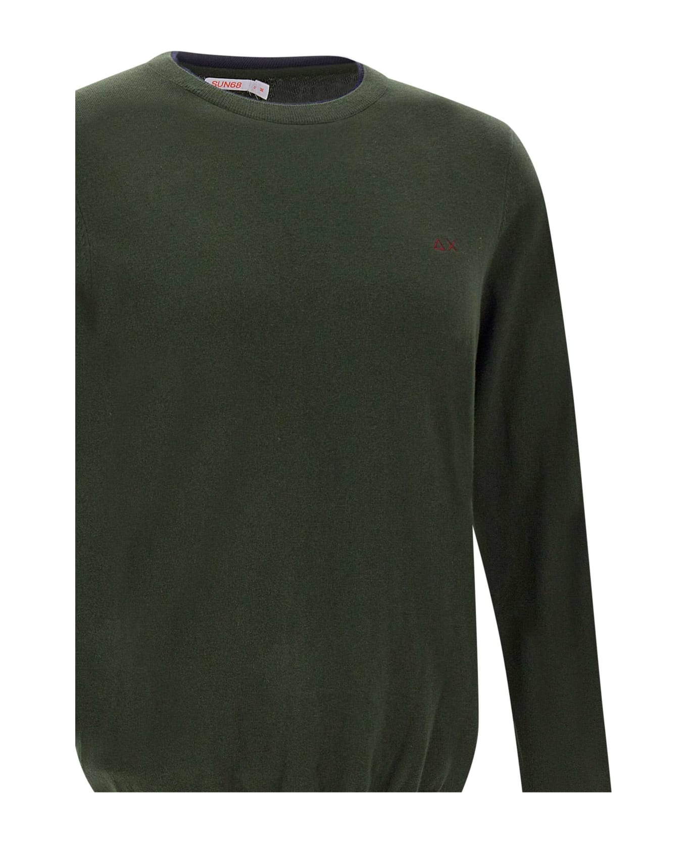 Sun 68 'round Double' Cotton And Wool Pullover Sweater - MILITARE