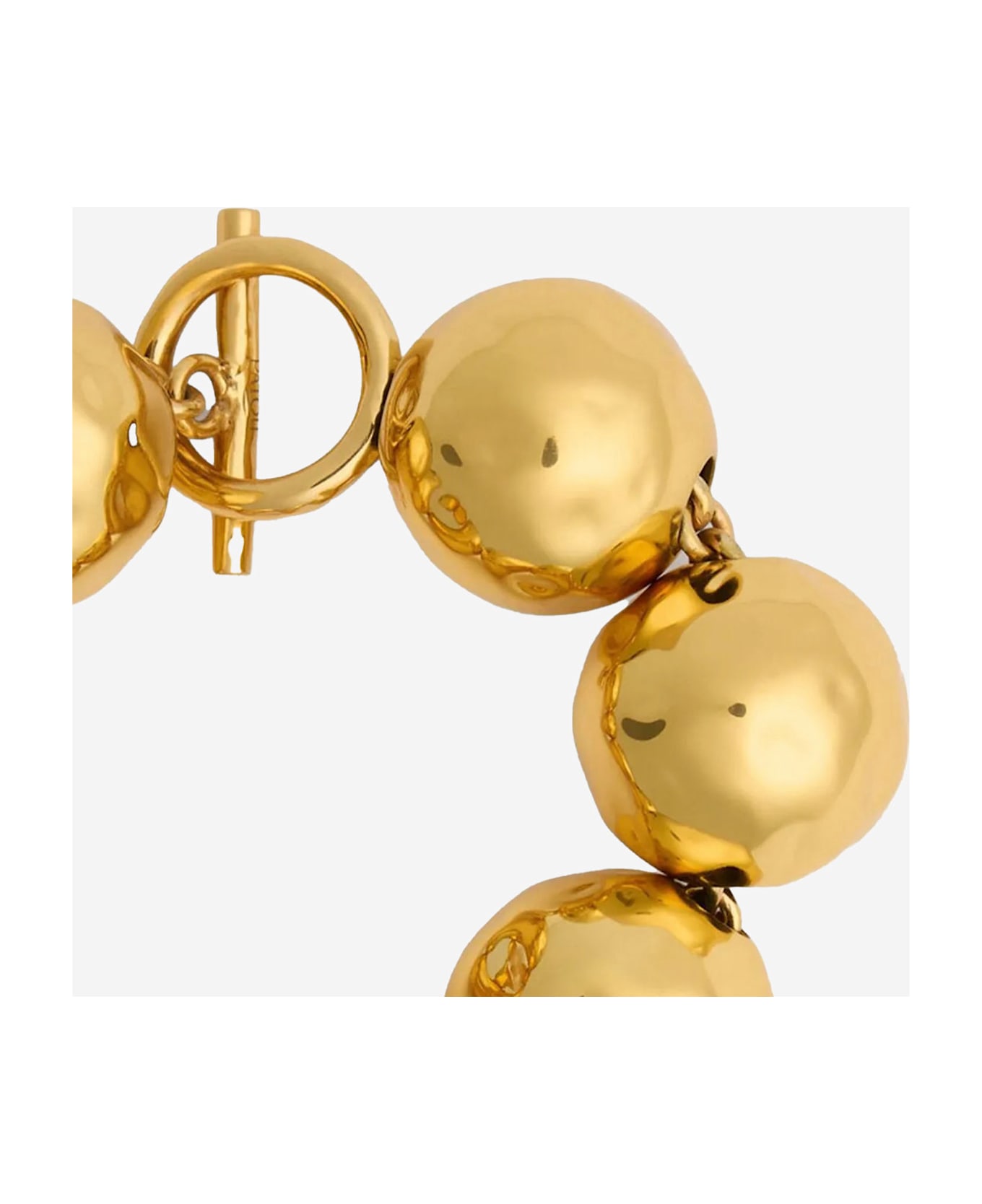 Patou Hammered Sphere Bracelet - Golden