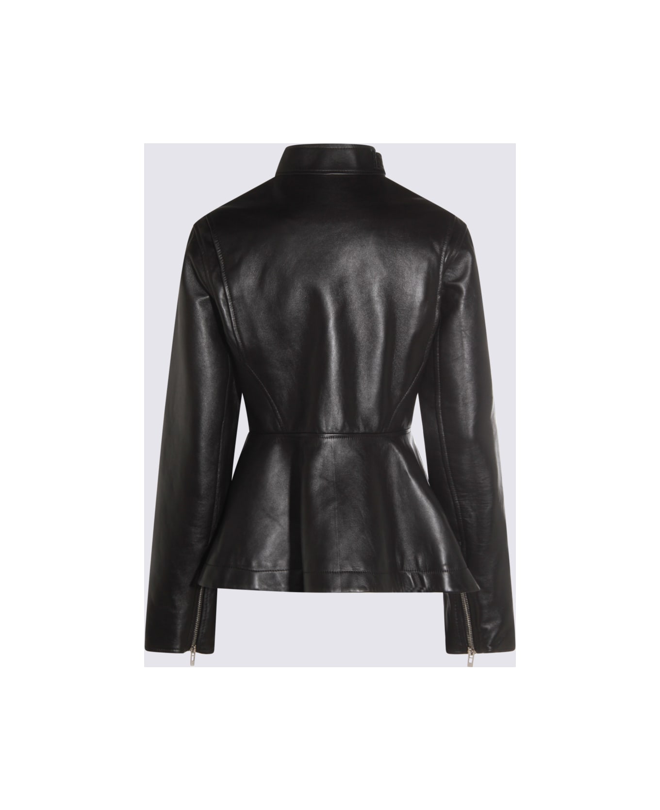 Alaia Black Leather Jacket - Black