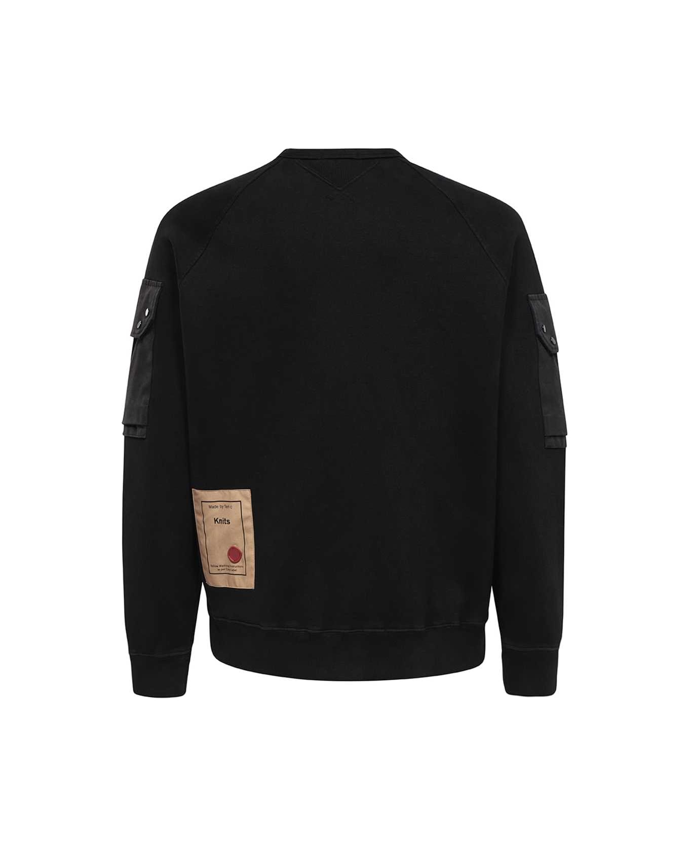 Ten C Cotton Sweatshirt - black