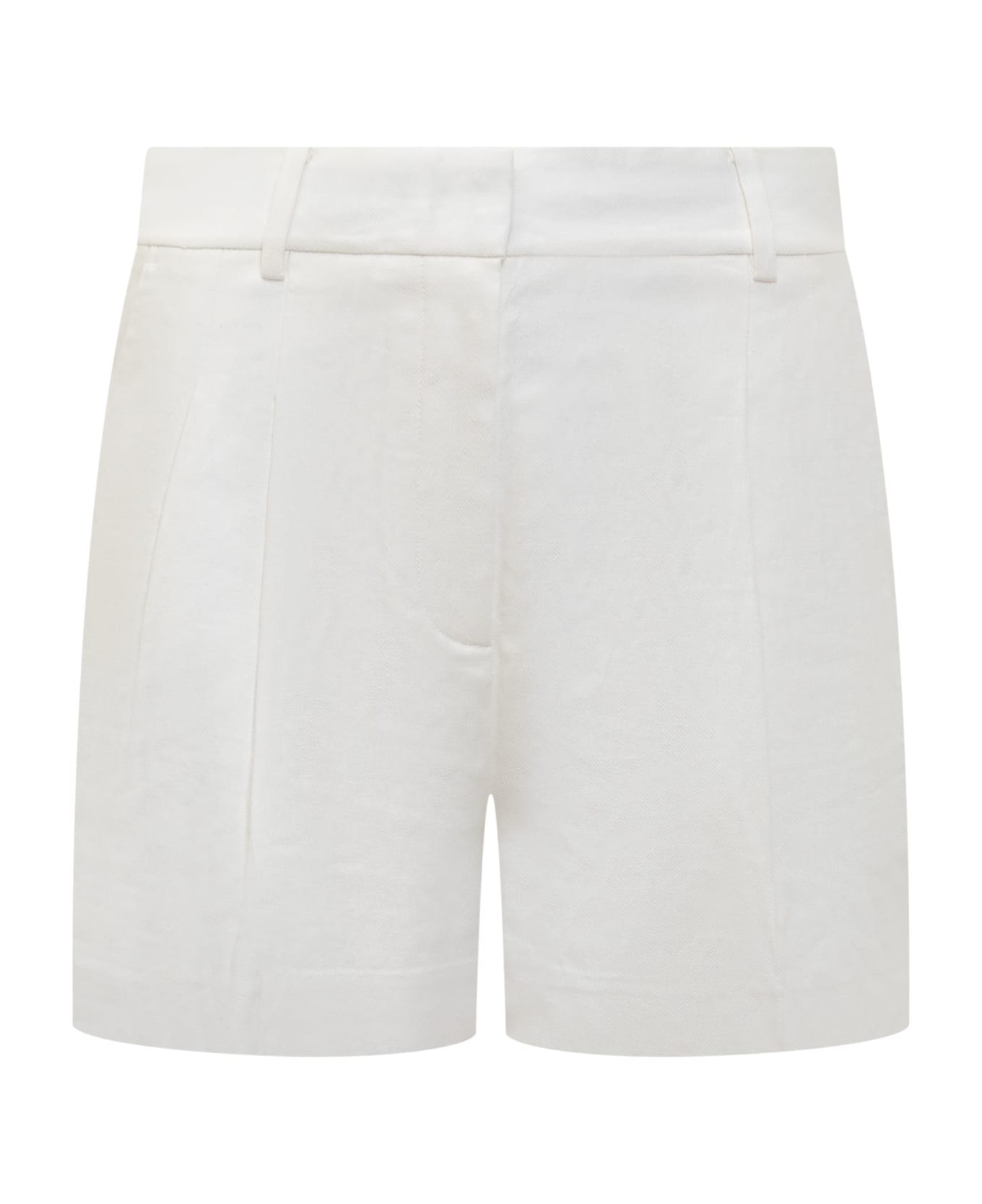 MICHAEL Michael Kors Linen And Viscose Shorts - WHITE ショートパンツ