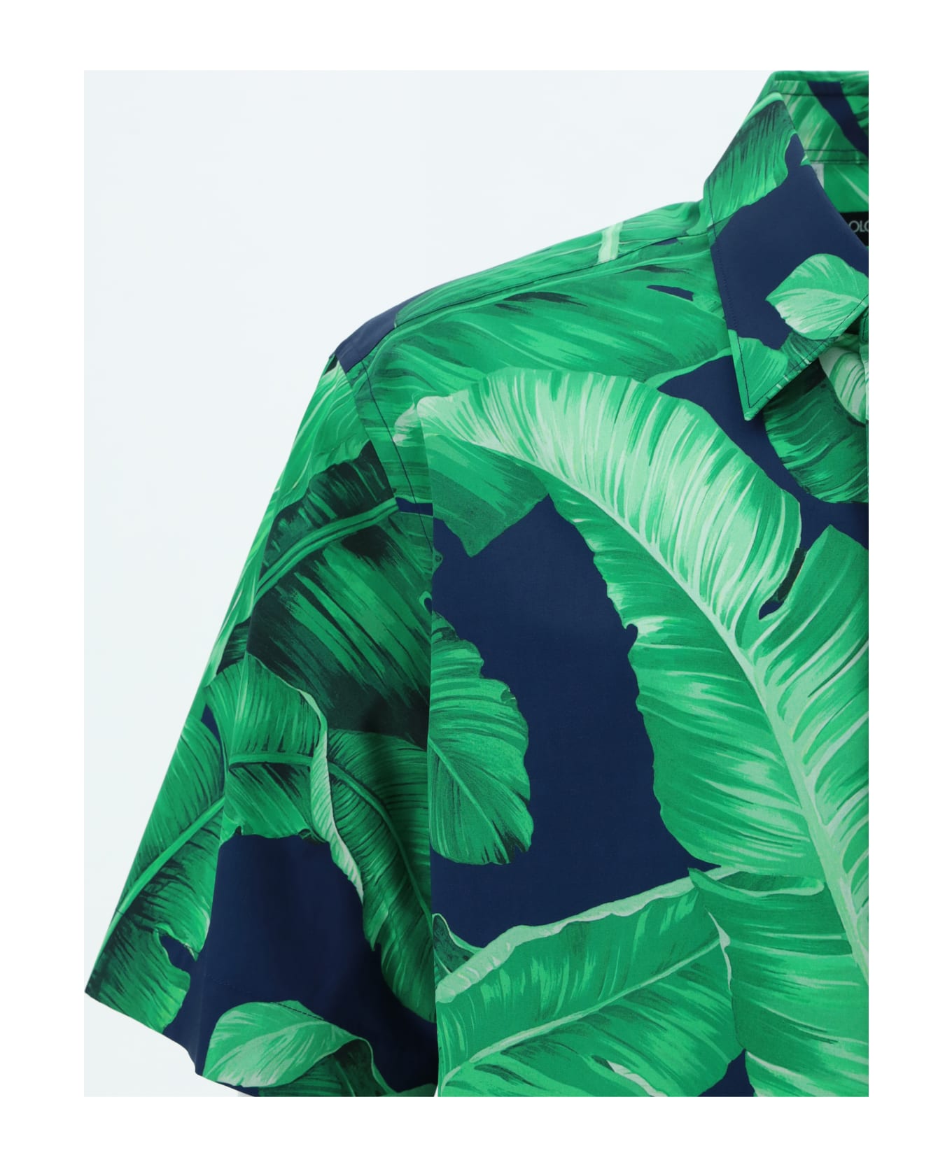 Dolce & Gabbana Cotton Shirt With Graphic Print - Banano F.blu