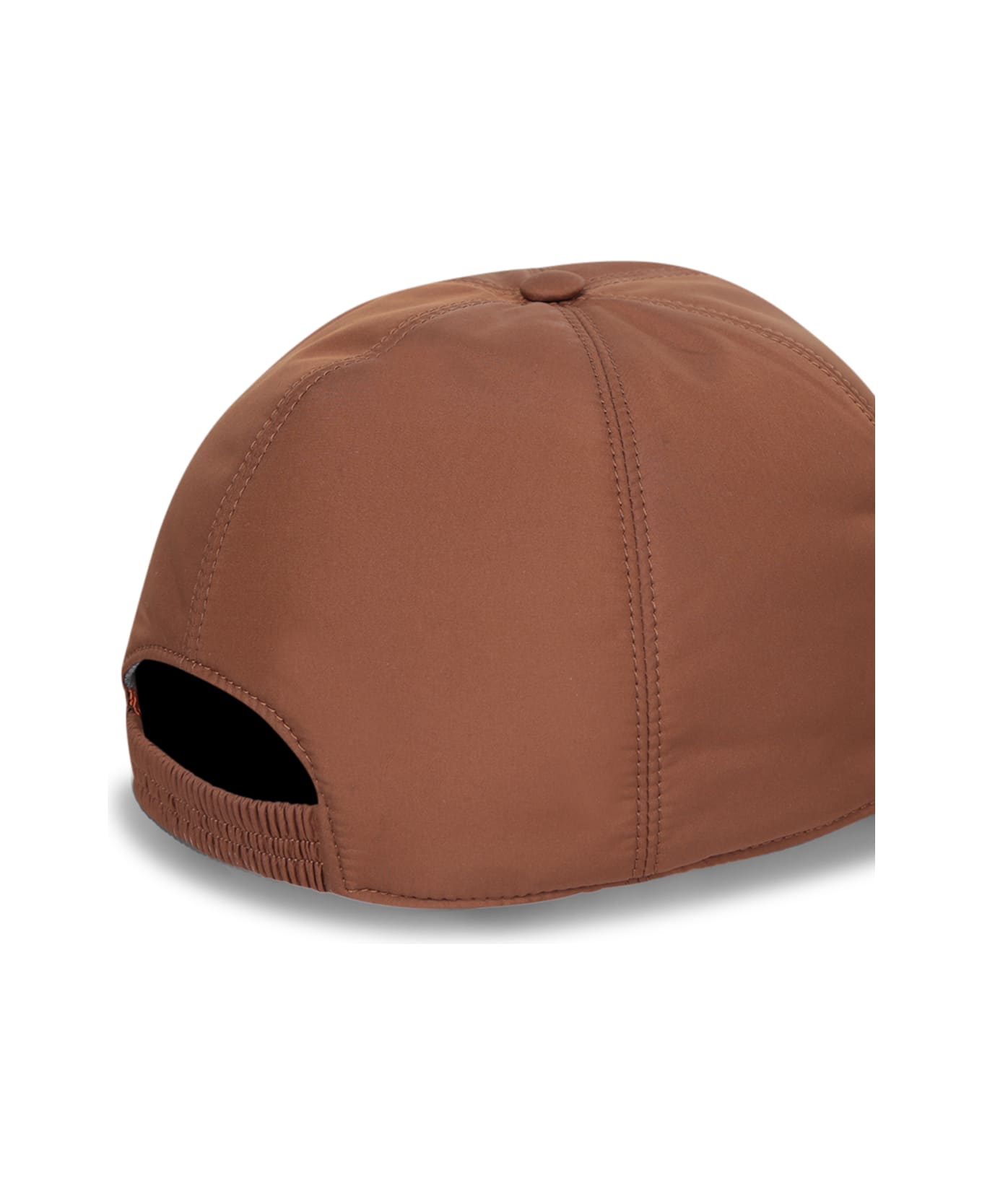 Zegna Brown Nylon Baseball Cap - Brown