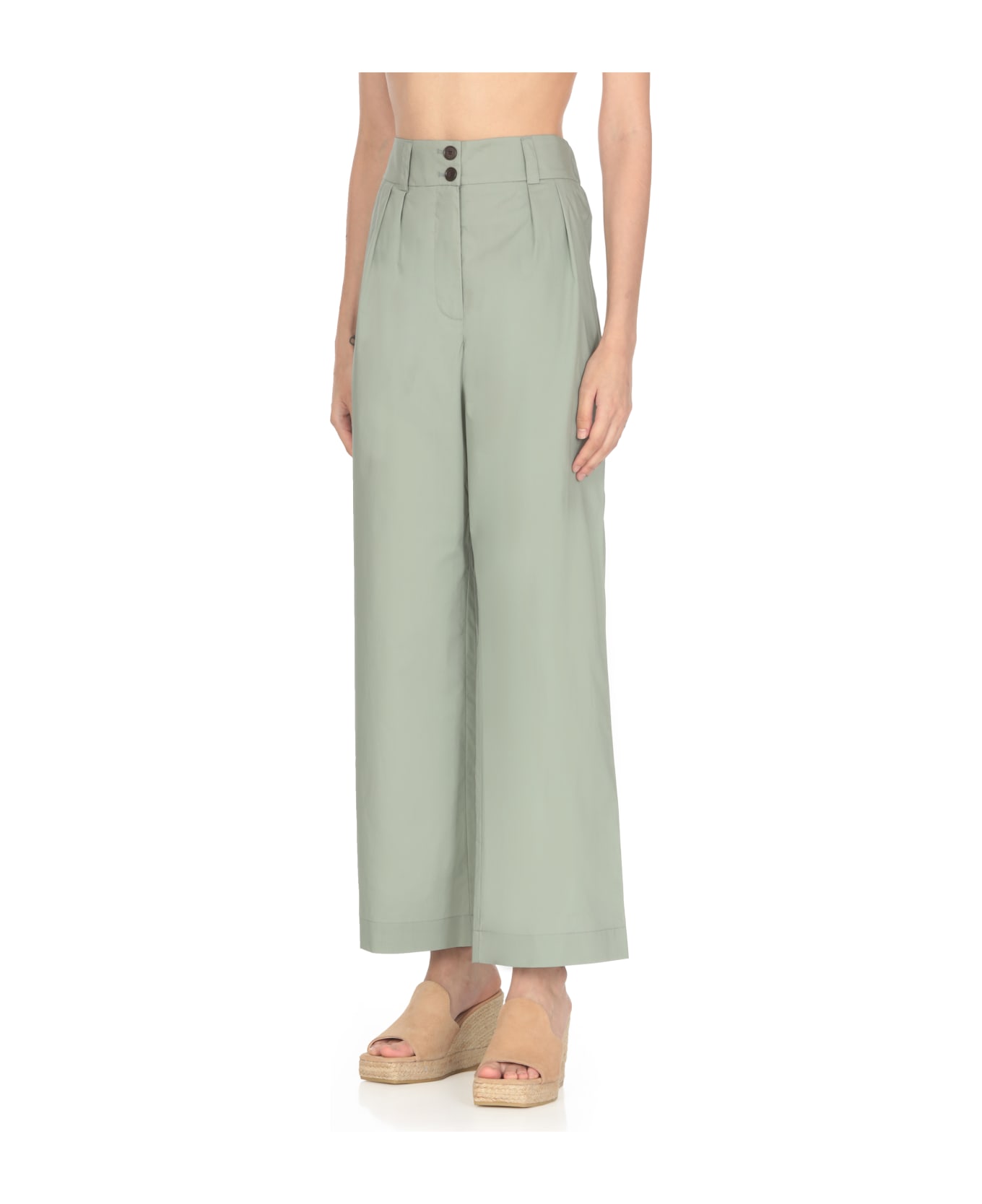 Woolrich Cotton Trousers - Green