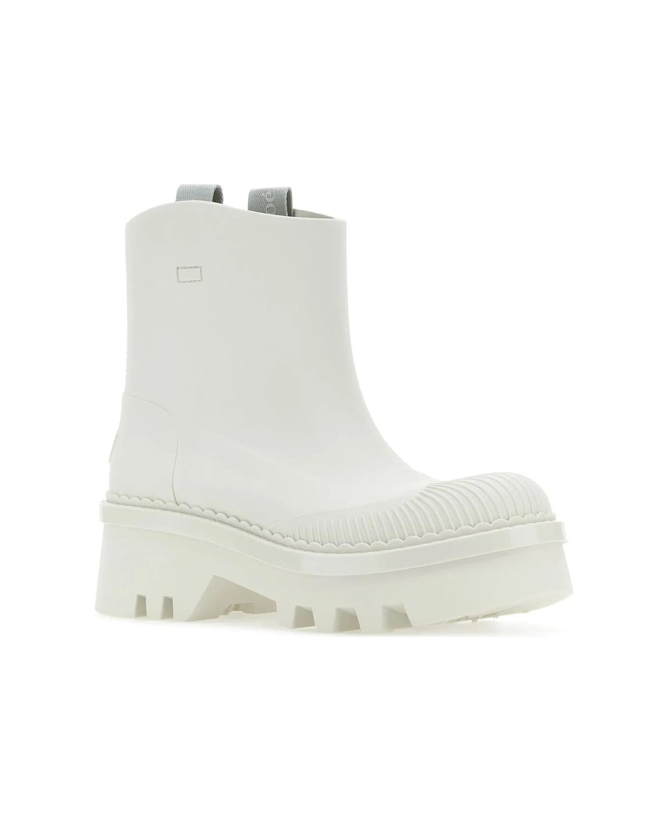 Chloé Raina Ankle Boots - White