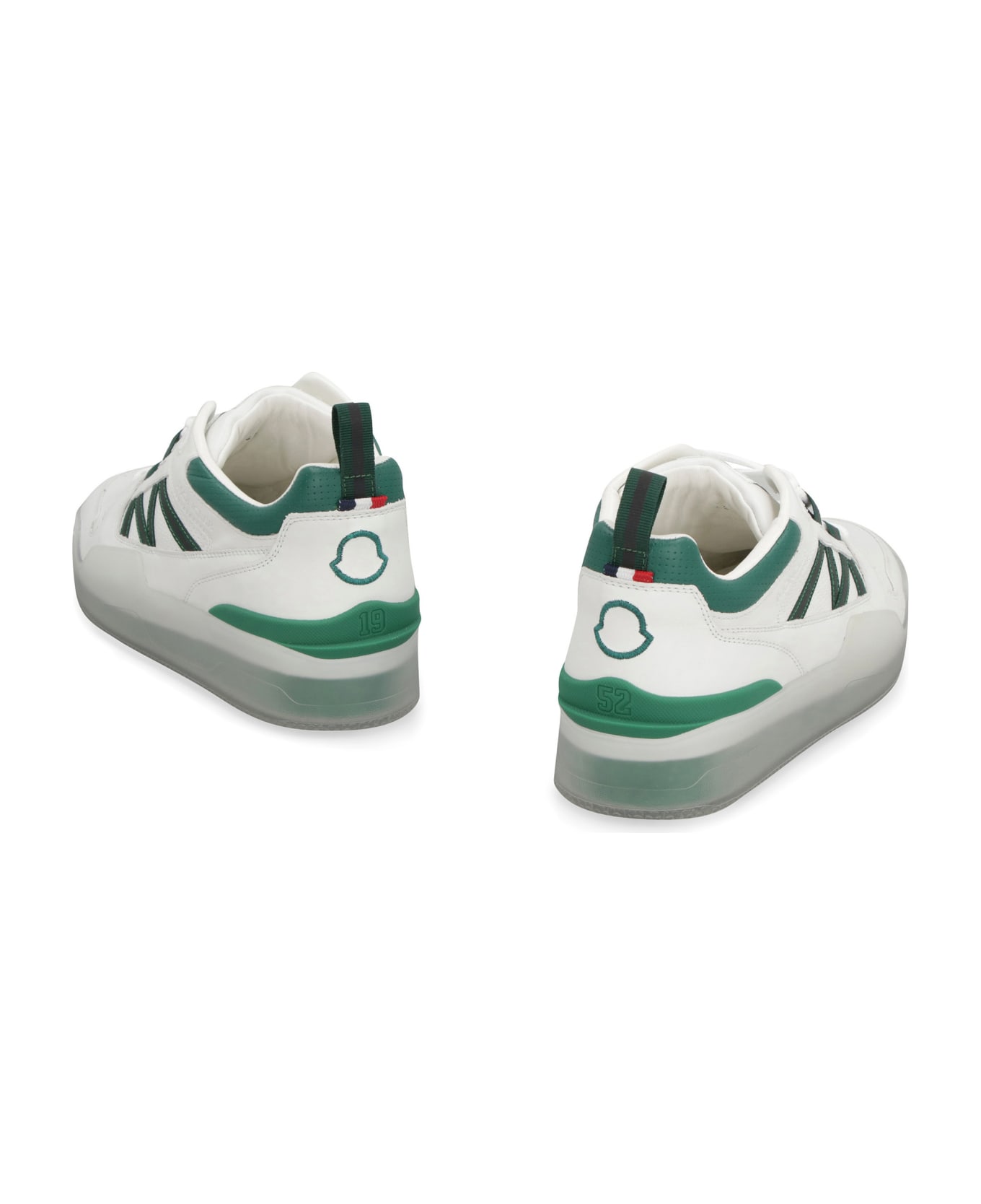 Moncler Pivot Leather Low-top Sneakers - White スニーカー