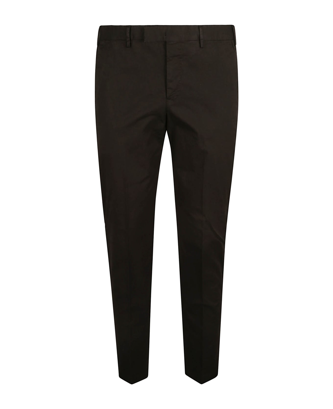 PT Torino Slim Fit Plain Trousers - Black