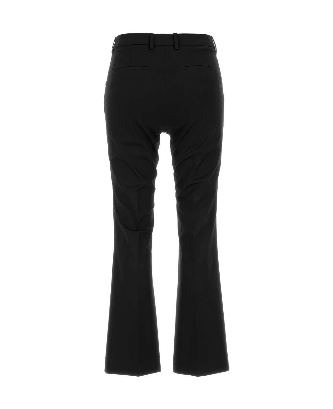 PT Torino Black Stretch Cotton Pant - NERO