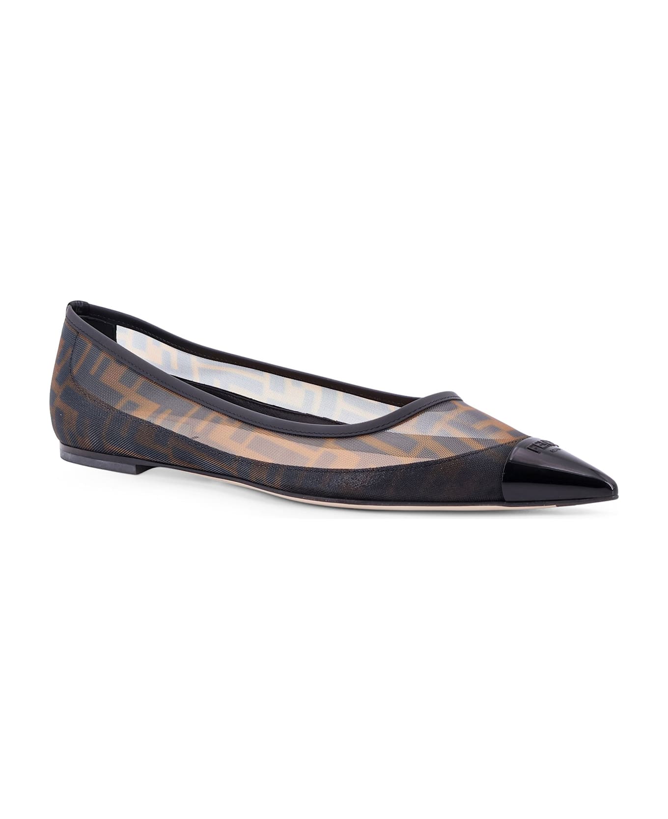 Fendi 'colibrì' Ballet Flats - Brown