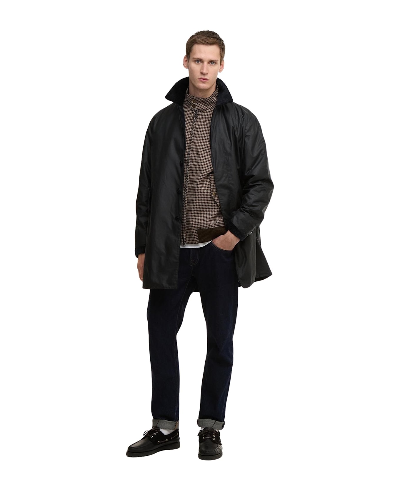 Baracuta Ba X Br Wax Trench Coat - Navy