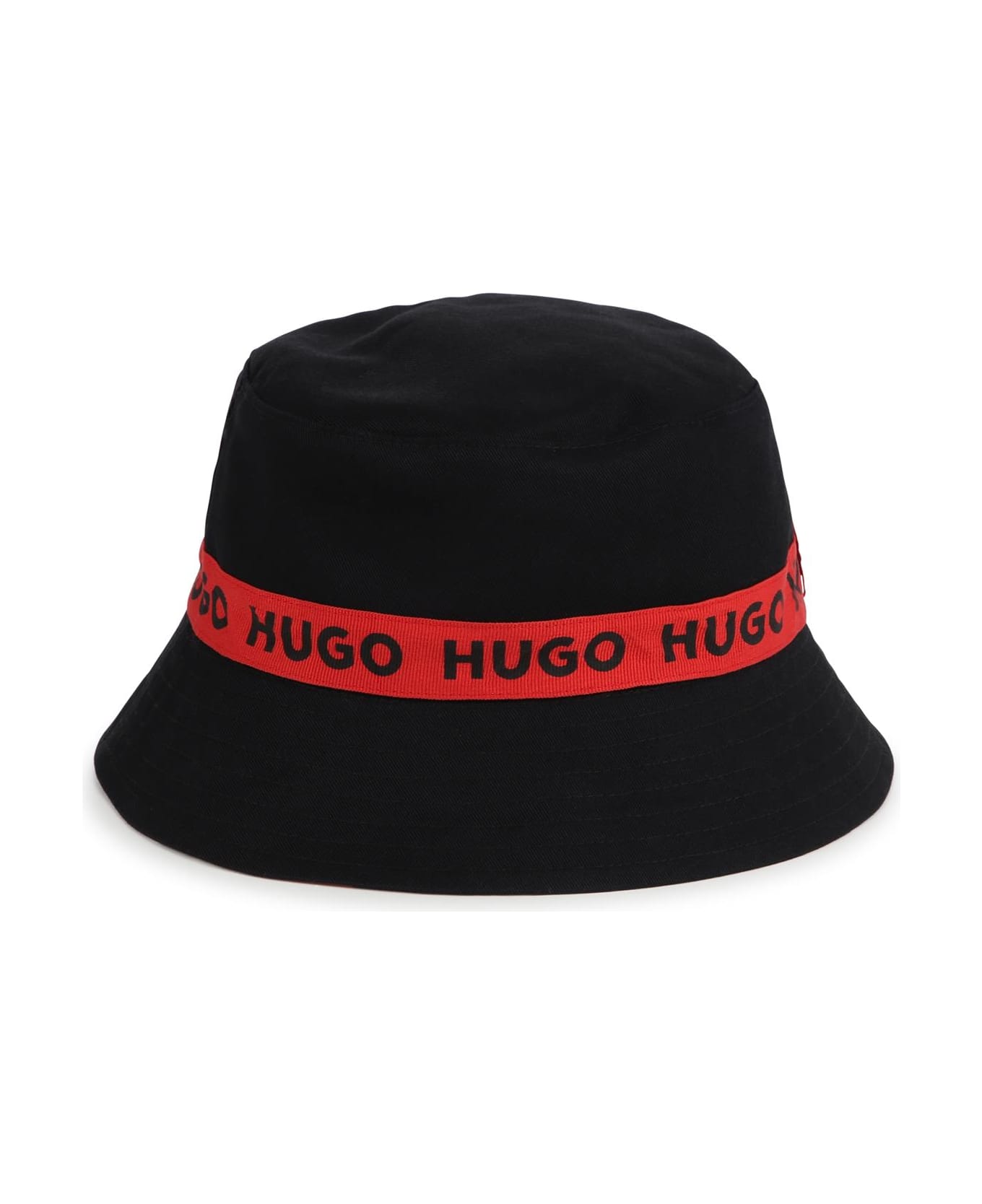 Hugo Boss Bucket Hat With Print - Black