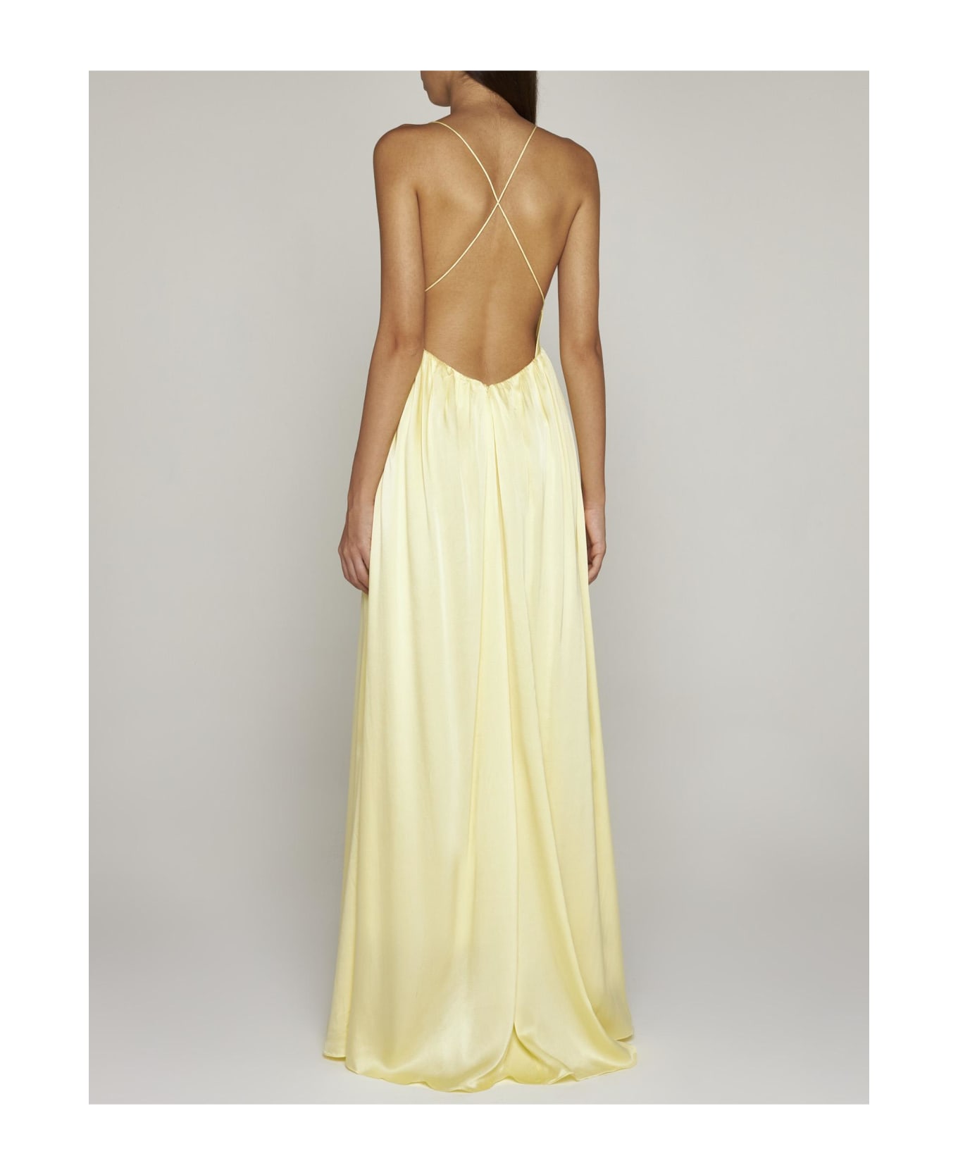 Zimmermann Silk Long Slip Dress - Yellow