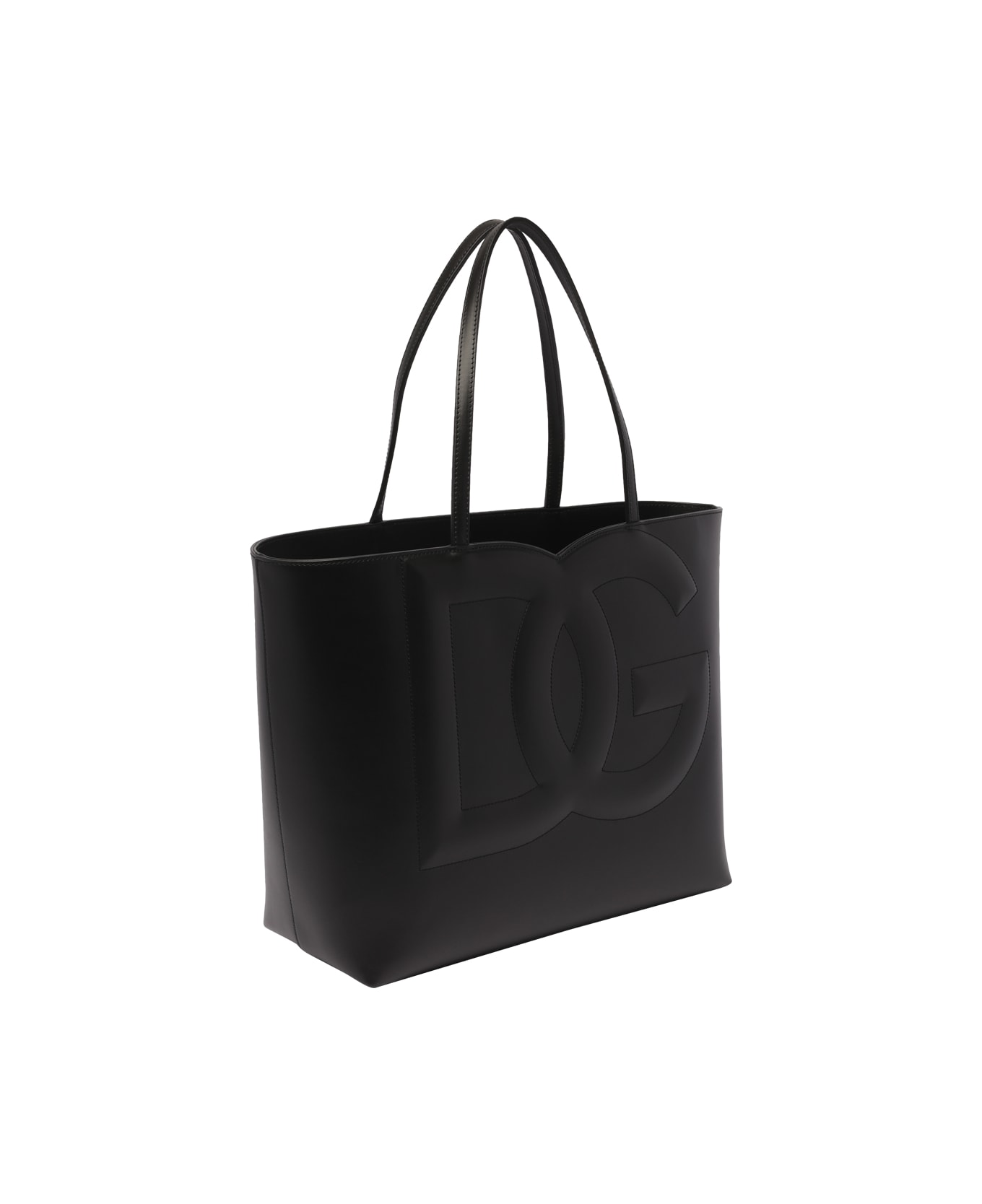 Dolce & Gabbana Dg Logo Bag Medium Shopping - Black