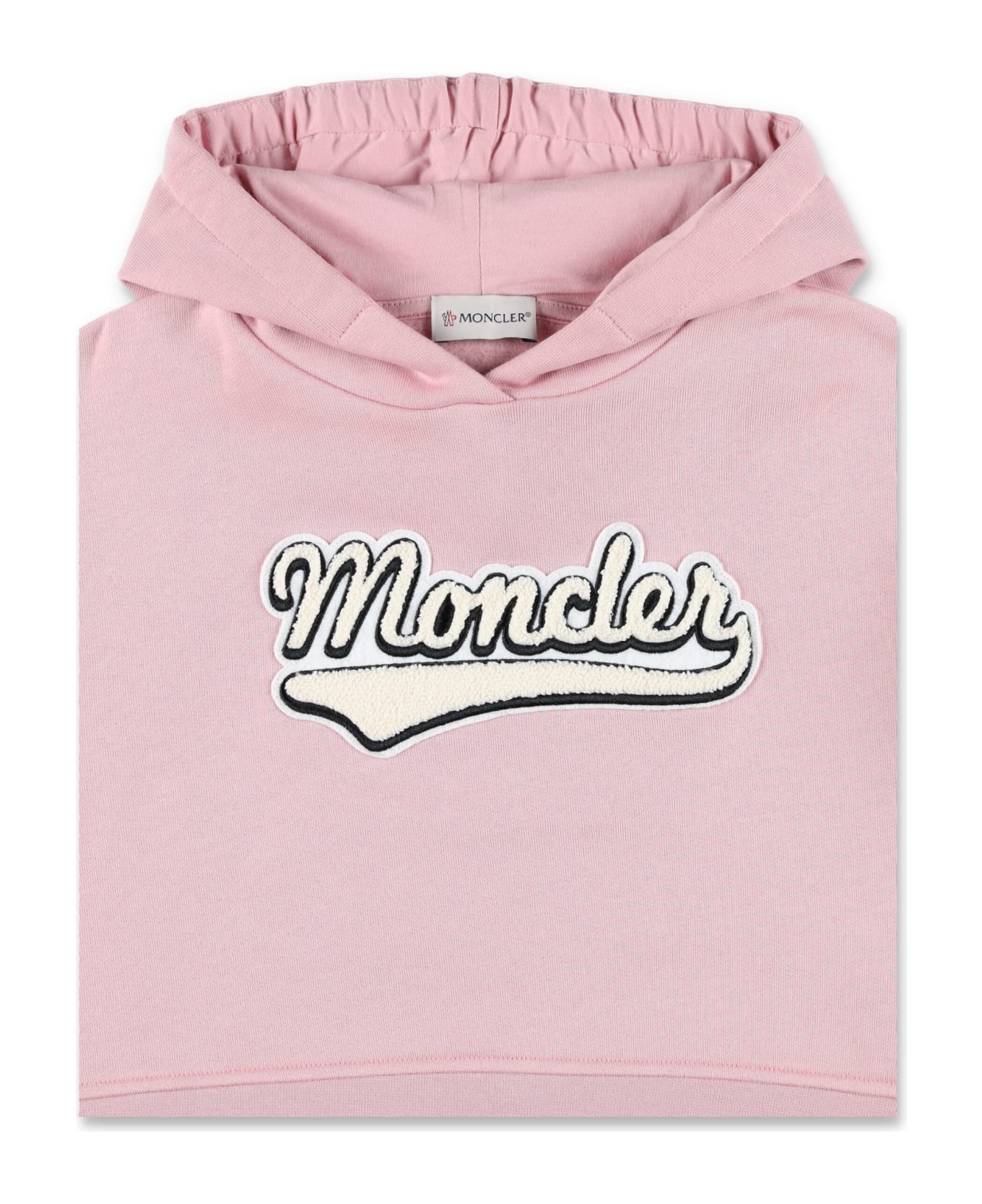 Moncler Hoodie Fleece Logo - PINK
