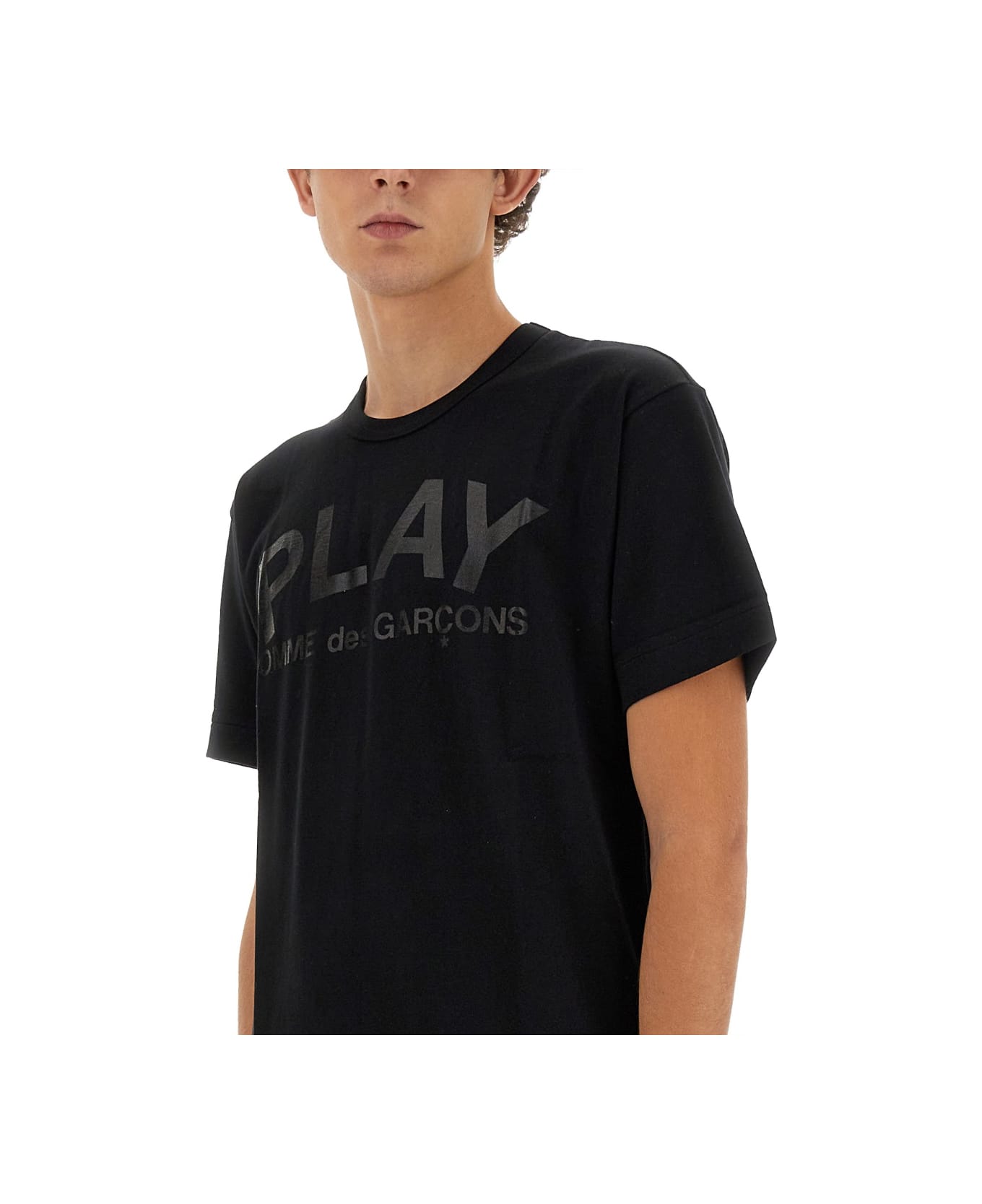 Comme des Garçons Play T-shirt Con Stampa Logo - BLACK シャツ