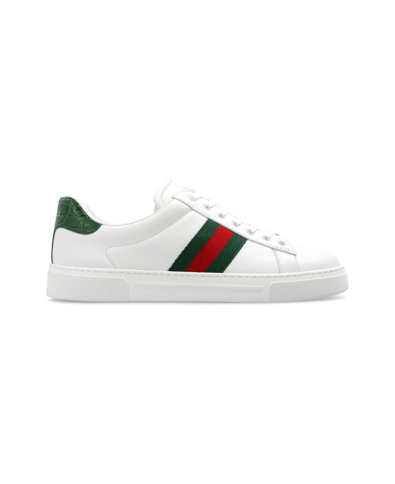 Gucci Ace Low-top Sneakers - White