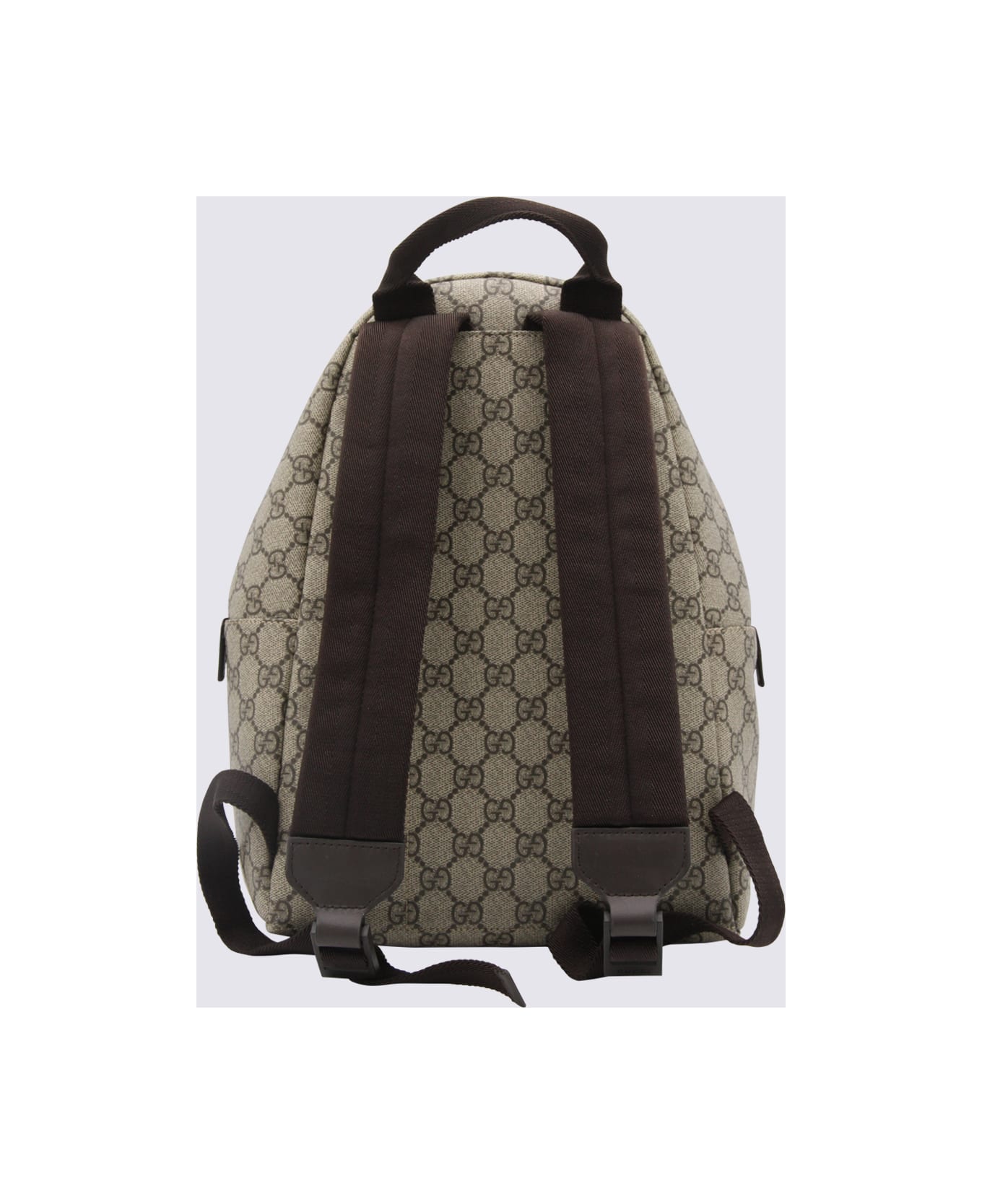 Gucci Beige Leather Backpack - EBONY/COCOA