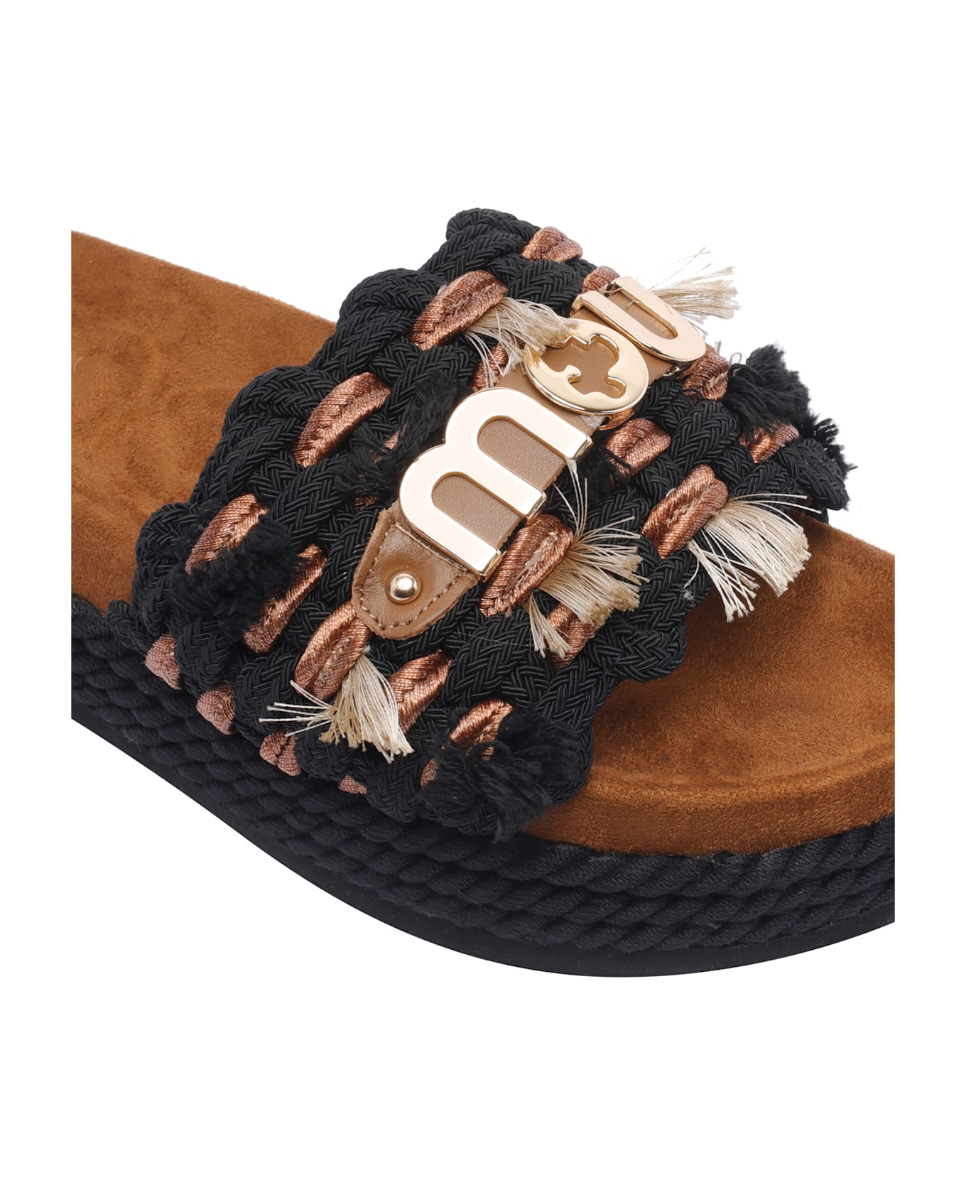 Mou Monoband Sandals - Black