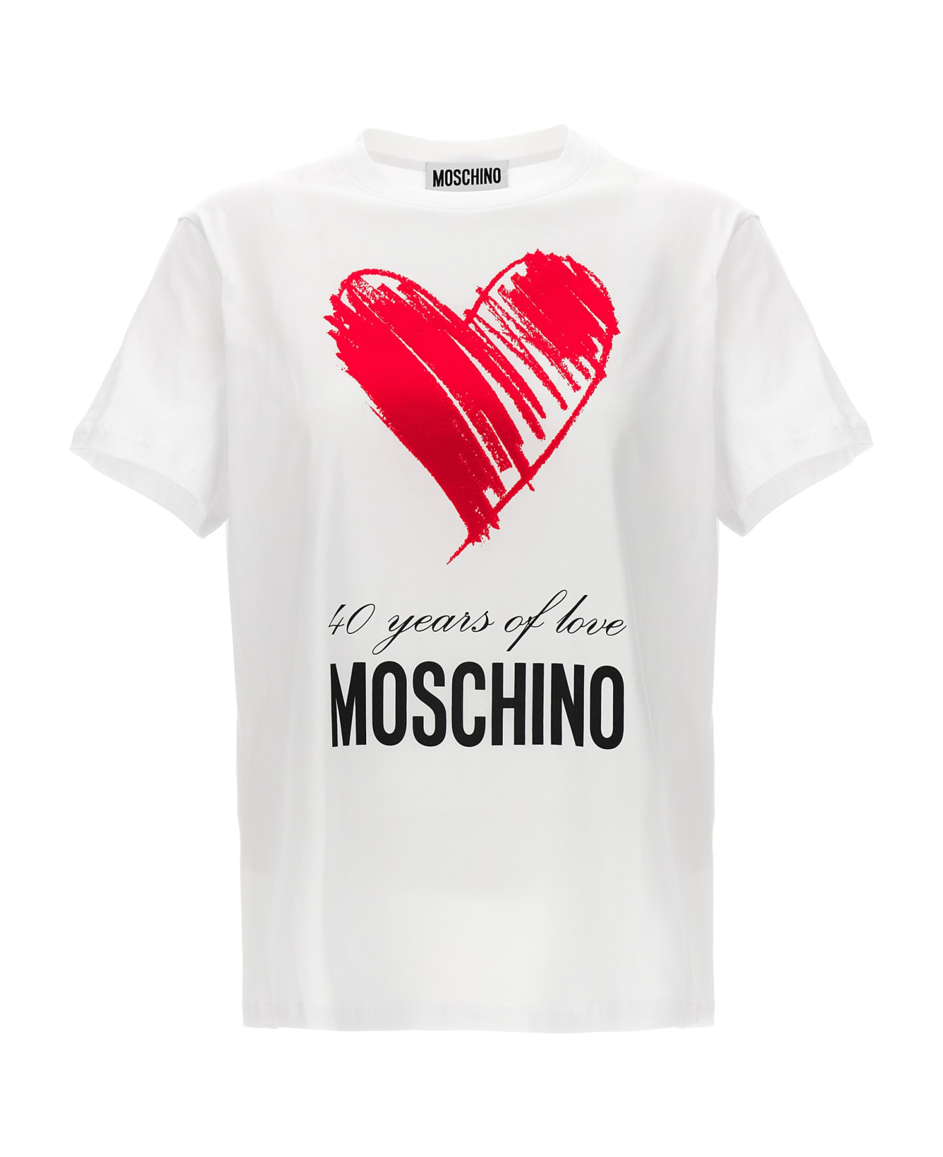 Moschino '40 Years Of Love' T-shirt - White