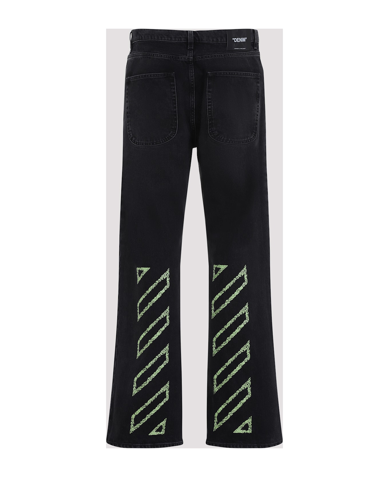 Off-White Relaxed Fit 'diag' Jeans - Vintage Black