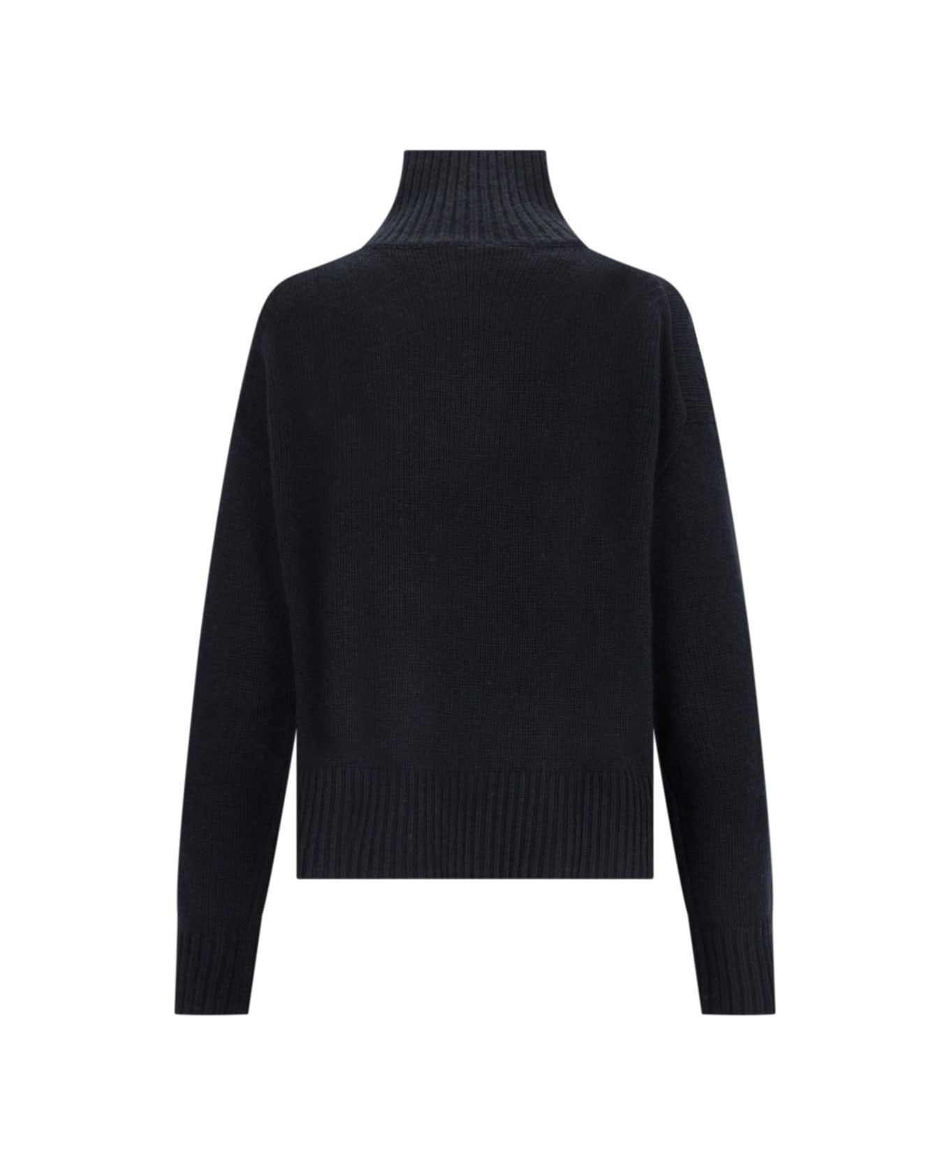 Calvin Klein High Neck Sweater - Beh Ck Black