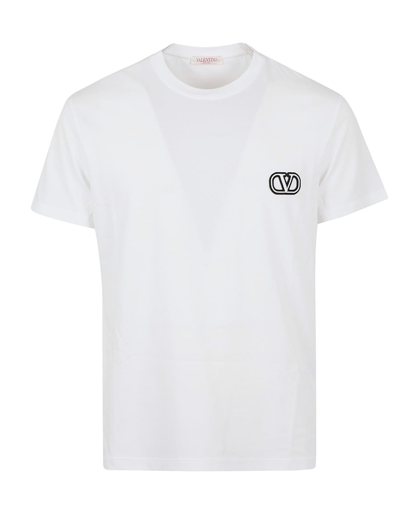 Valentino Garavani T-shirt Jersey Print Vltn - Bo Bianco