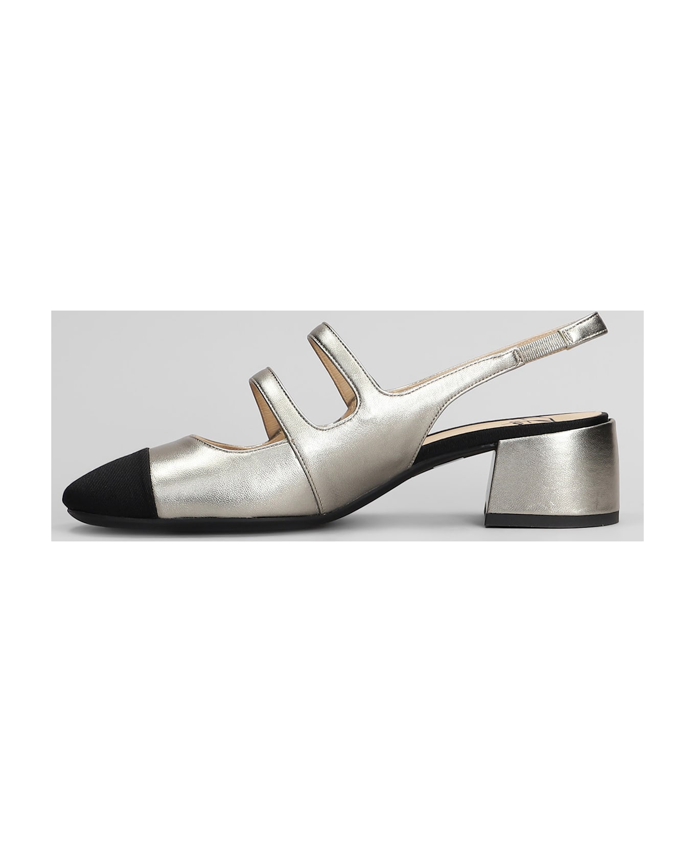 Roberto Festa Tiglio Pumps In Gunmetal Leather - Gunmetal