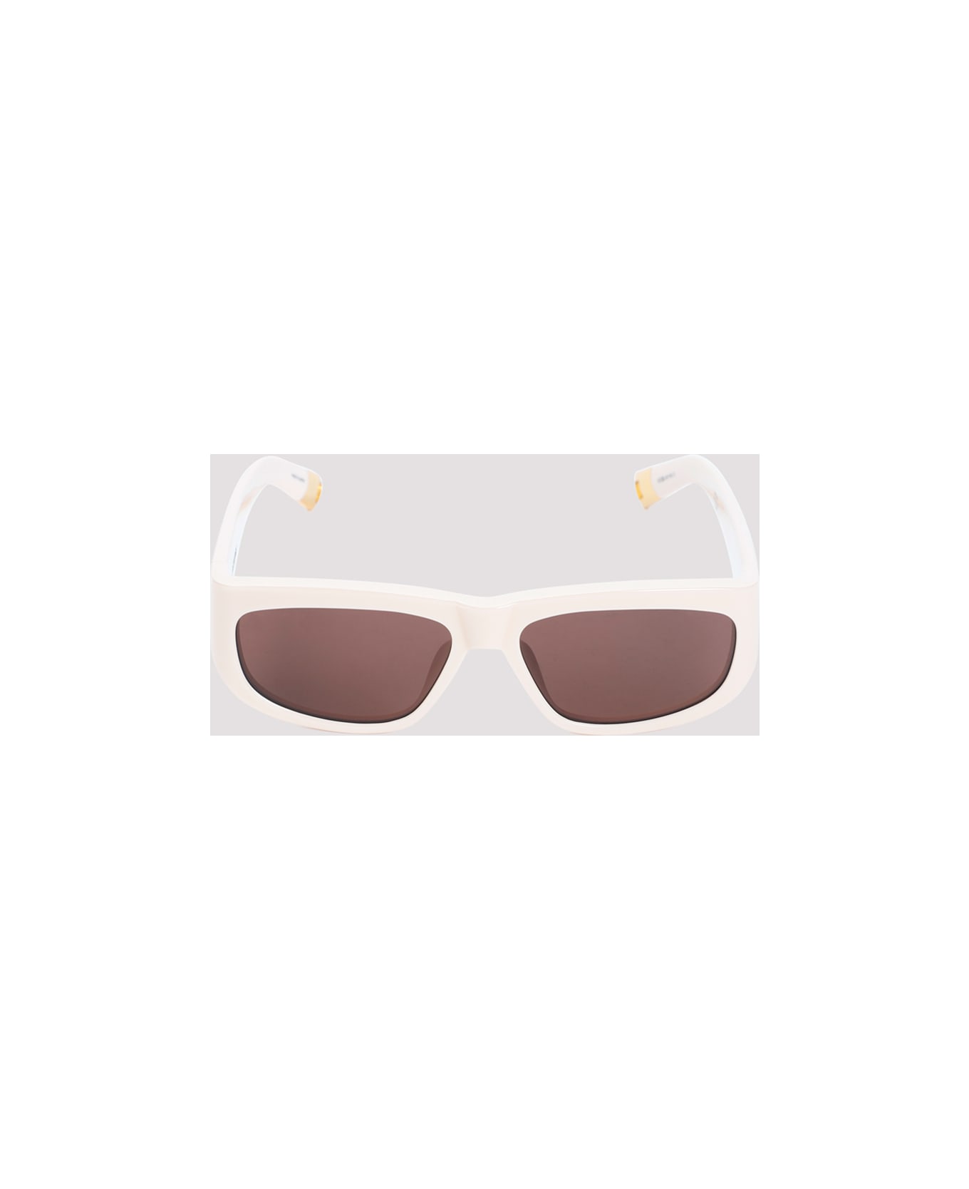 Jacquemus Pilota Sunglasses - Cream Yellow Gold Brown