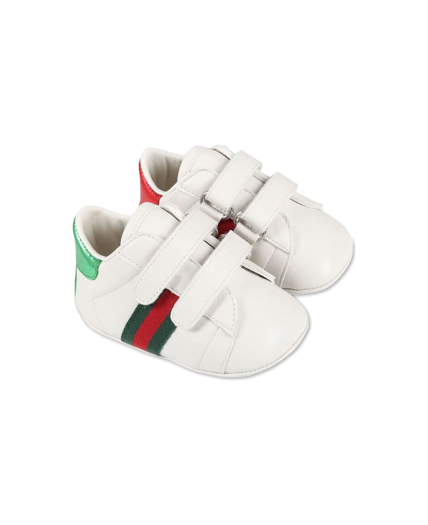 Gucci Kids Sneakers White - White