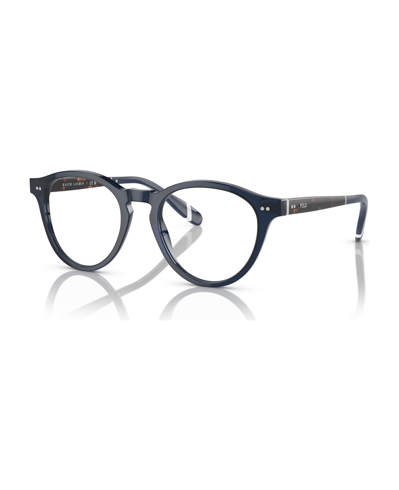 Polo Ralph Lauren Ph2268 Shiny Transparent Blue Glasses - Shiny Transparent Blue アイウェア