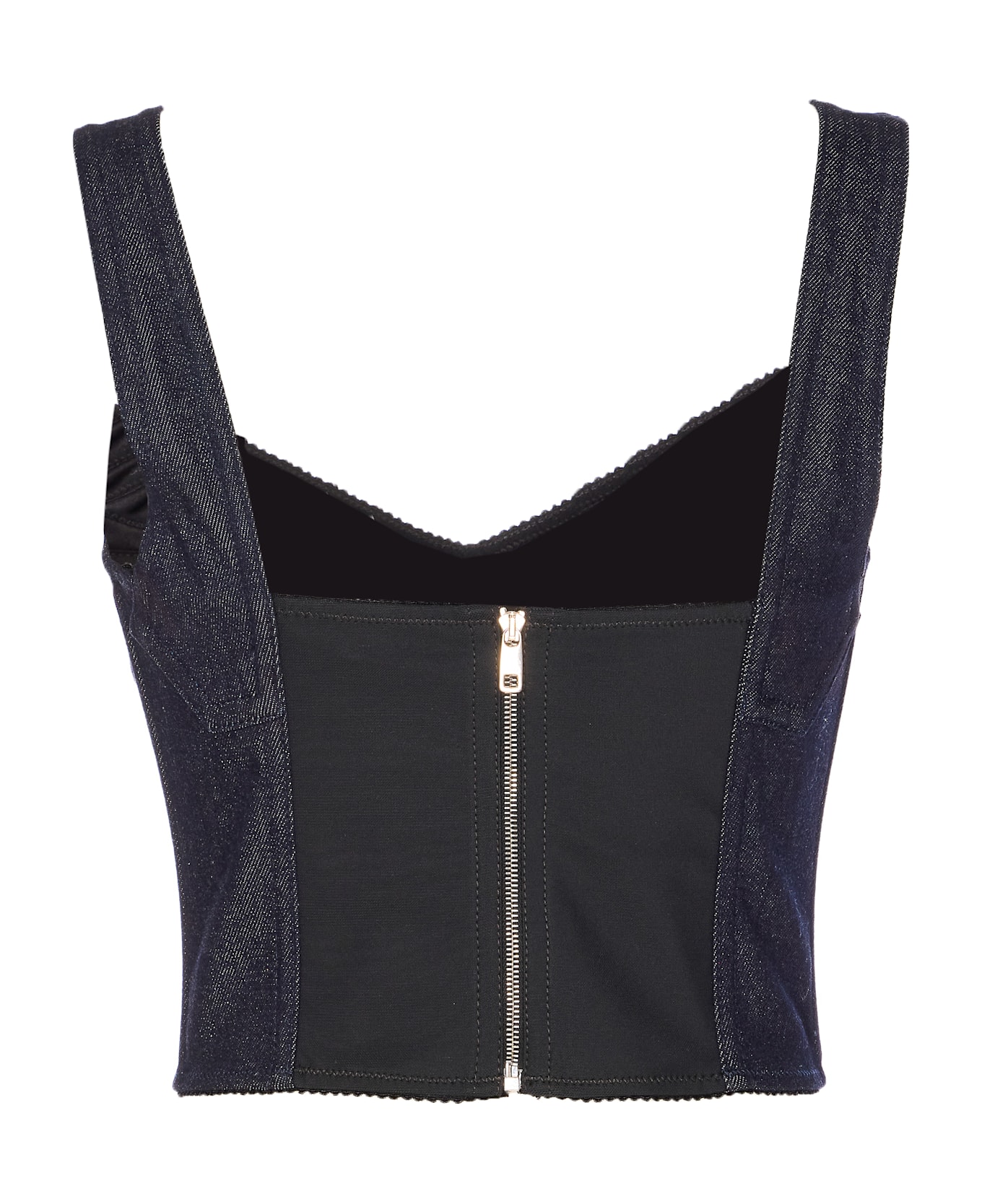Dolce & Gabbana Plaque Logo Corset - Black