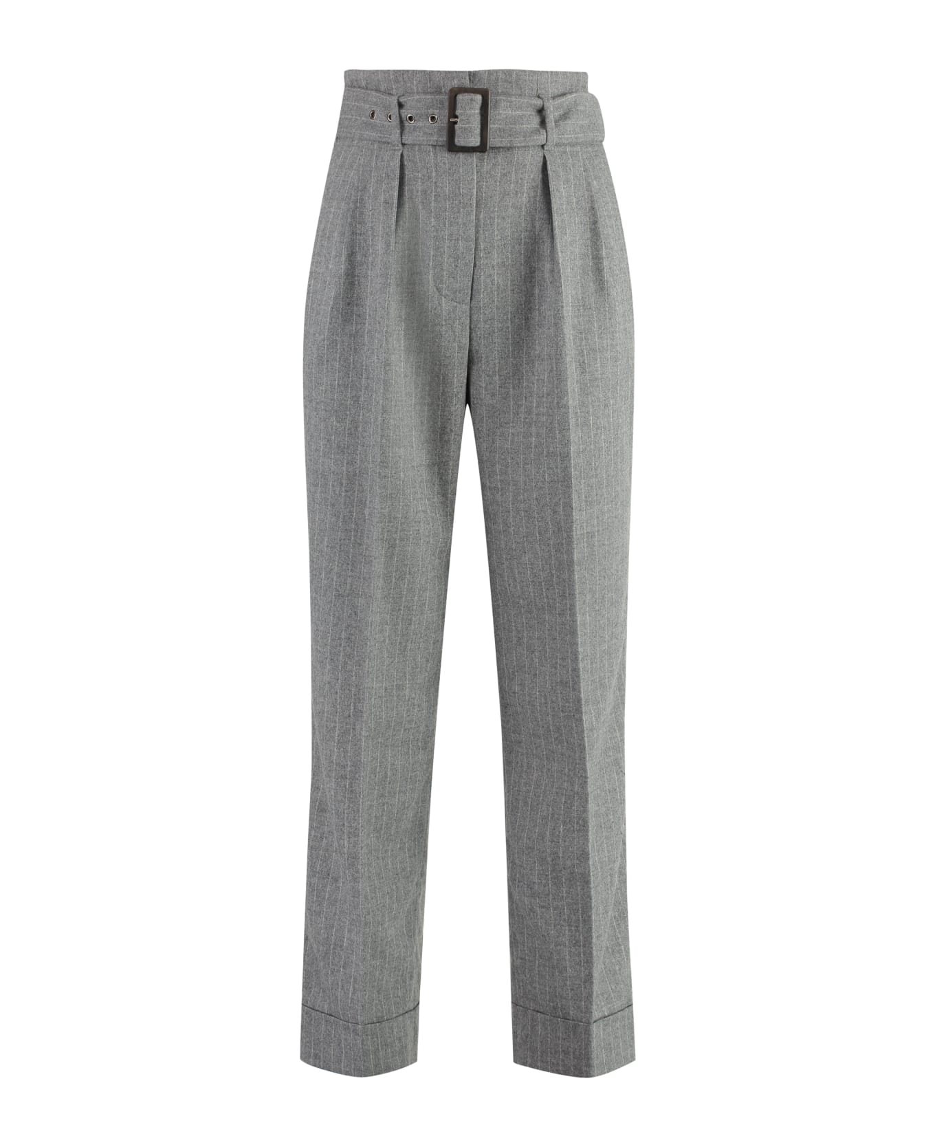 Peserico Wool Blend Trousers - grey