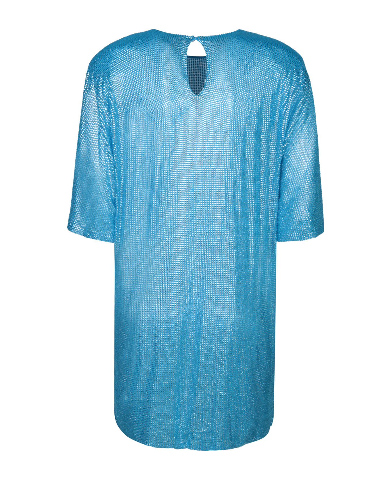 Giuseppe di Morabito Blue Mini Dress With Crystals - Blue