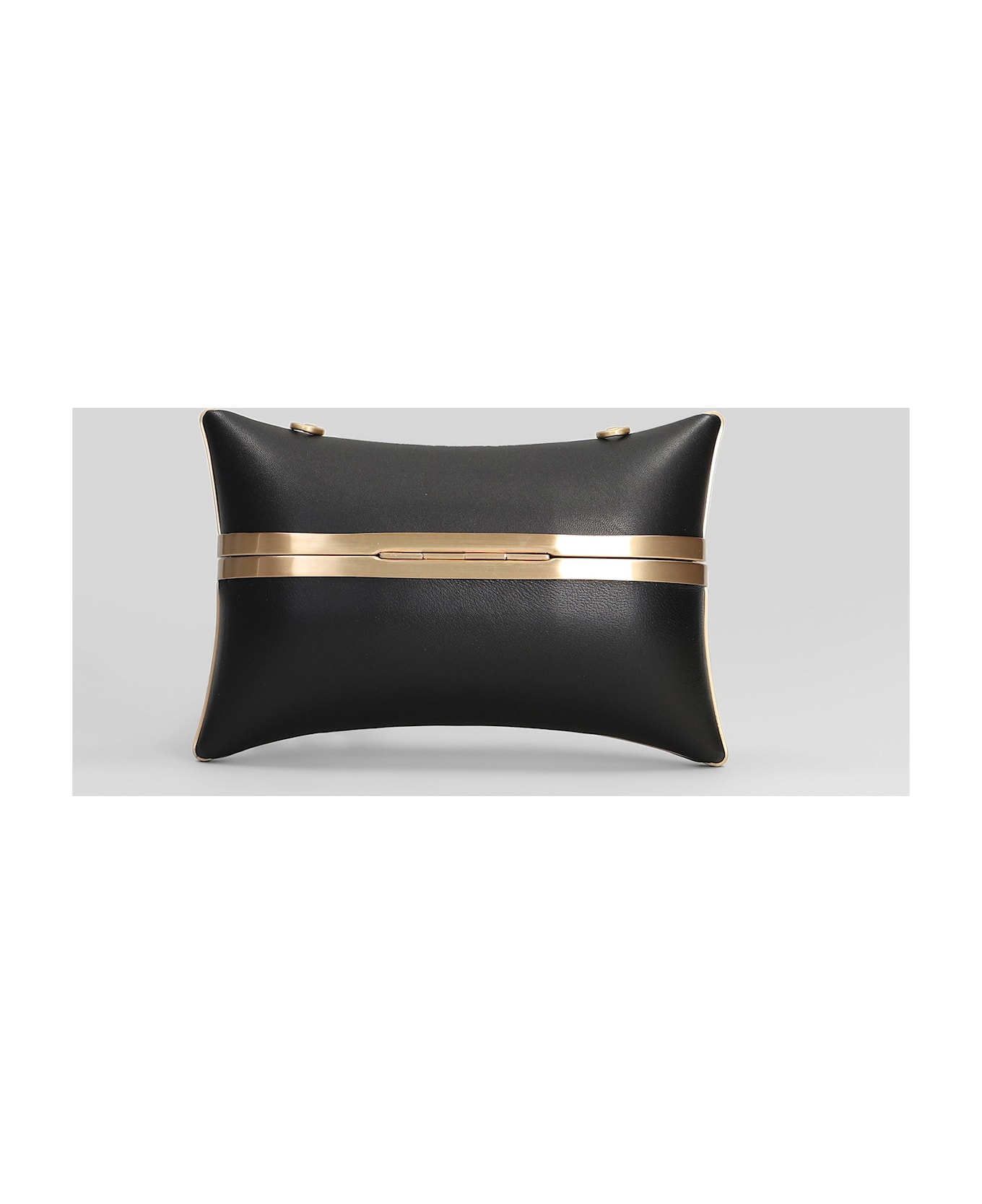 Cult Gaia Olea Shoulder Bag In Black Leather - black