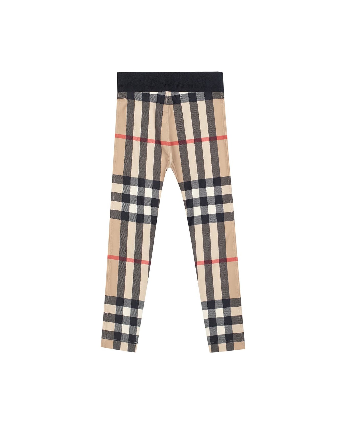 Burberry Checked Leggings - Archive Beige