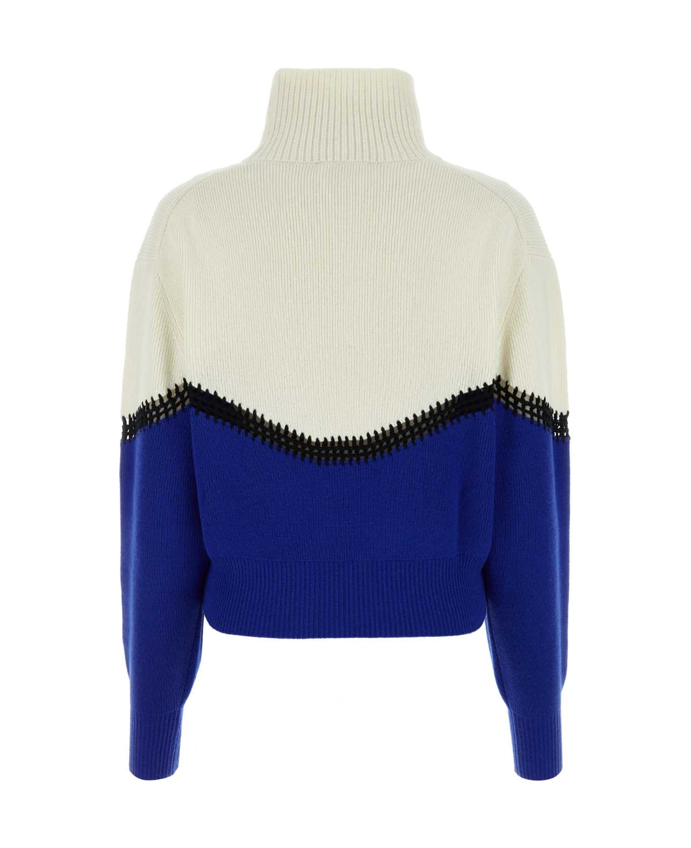 Chloé Two-tone Wool Blend Oversize Sweater - FRESHINDIGO ニットウェア