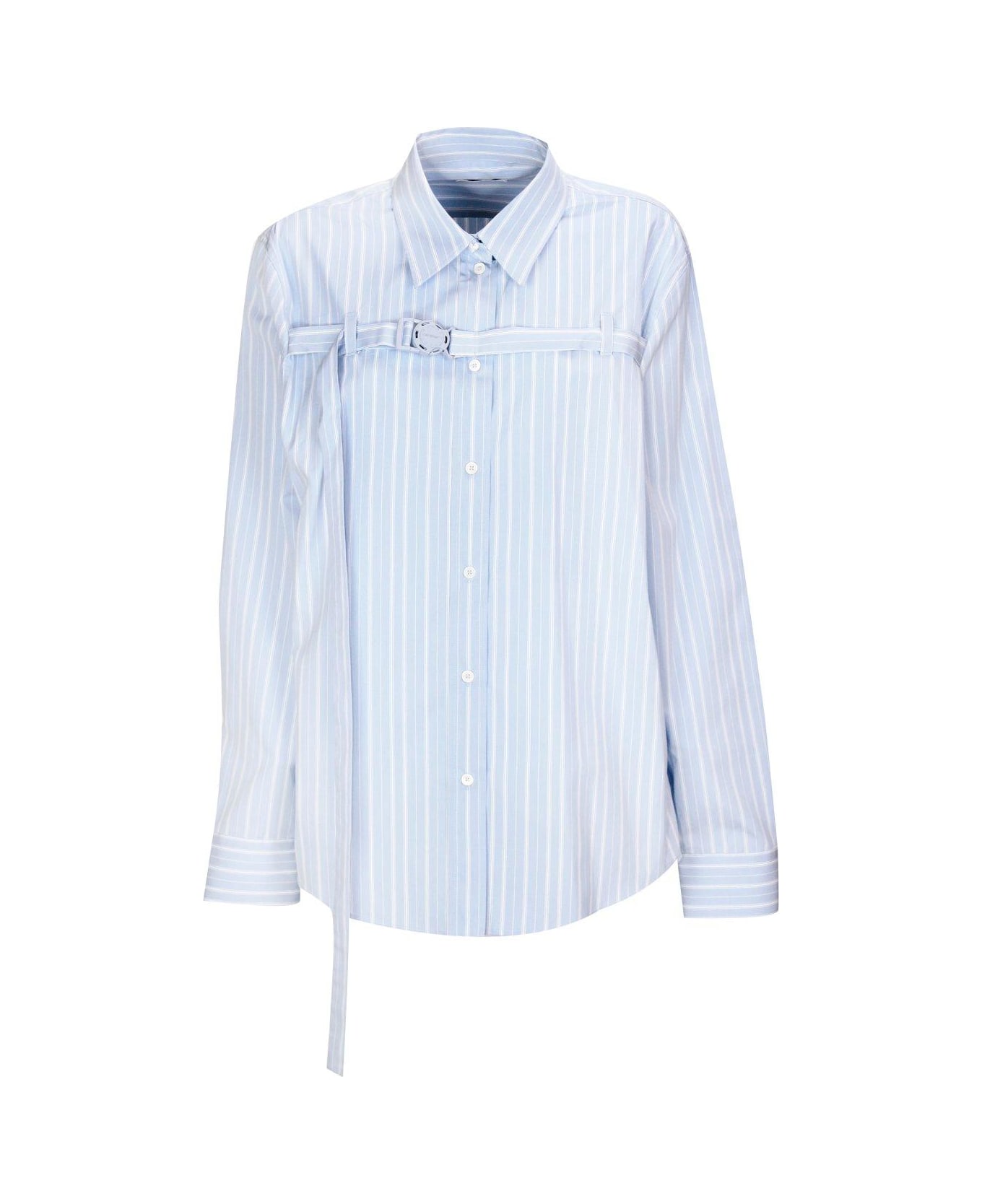 Off-White Cut-out Shirt - BLUE シャツ