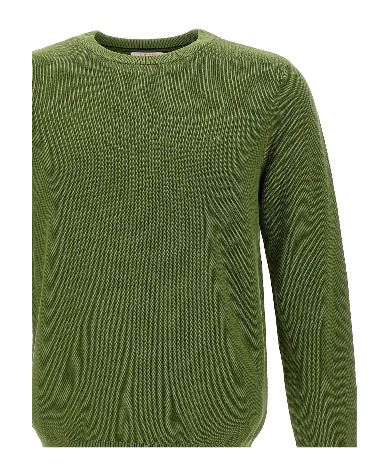 Sun 68 "round Vintage" Sweater Cotton - GREEN