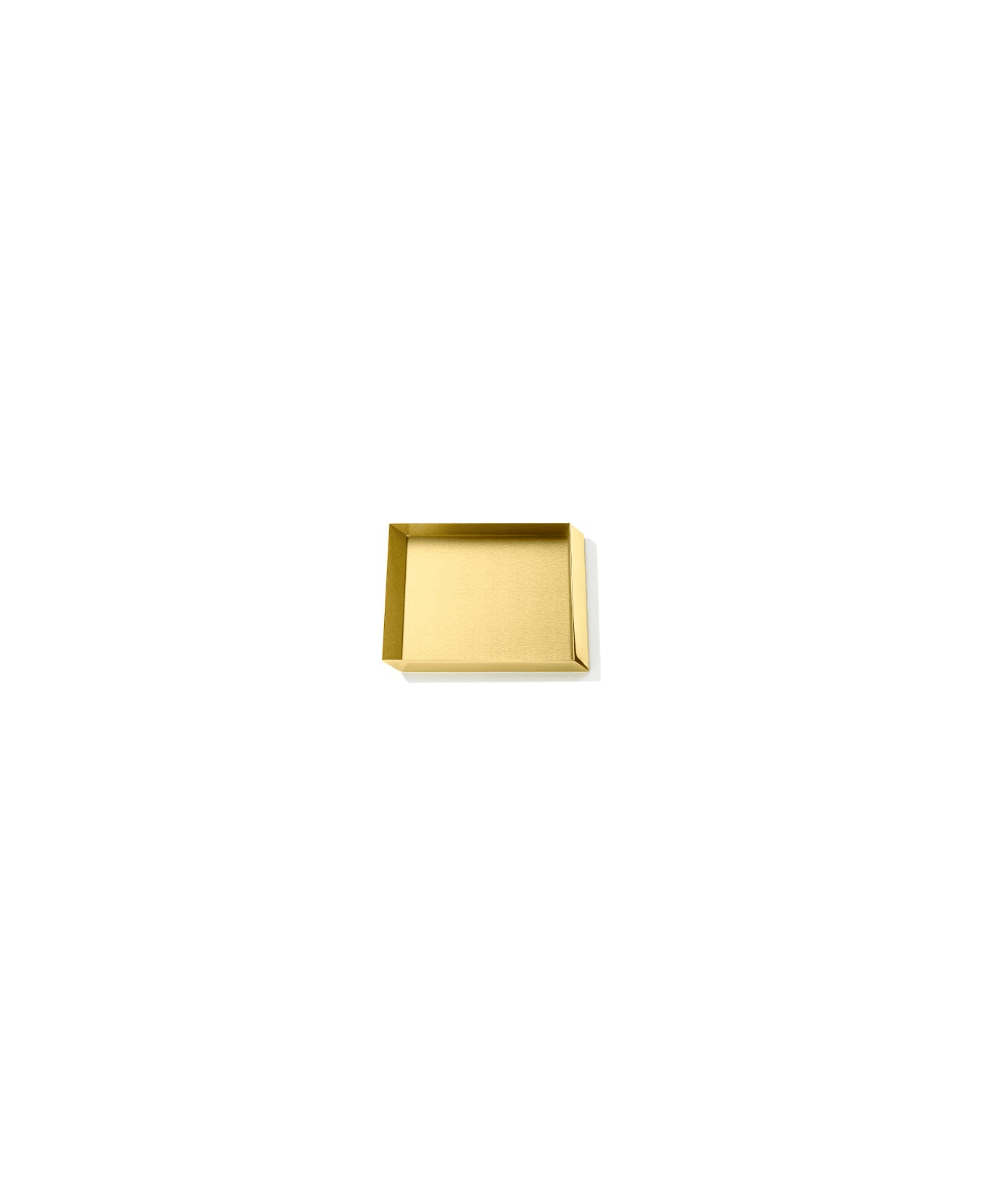 Ghidini 1961 Axonometry - Squared Small Tray Polished Brass - Polished brass