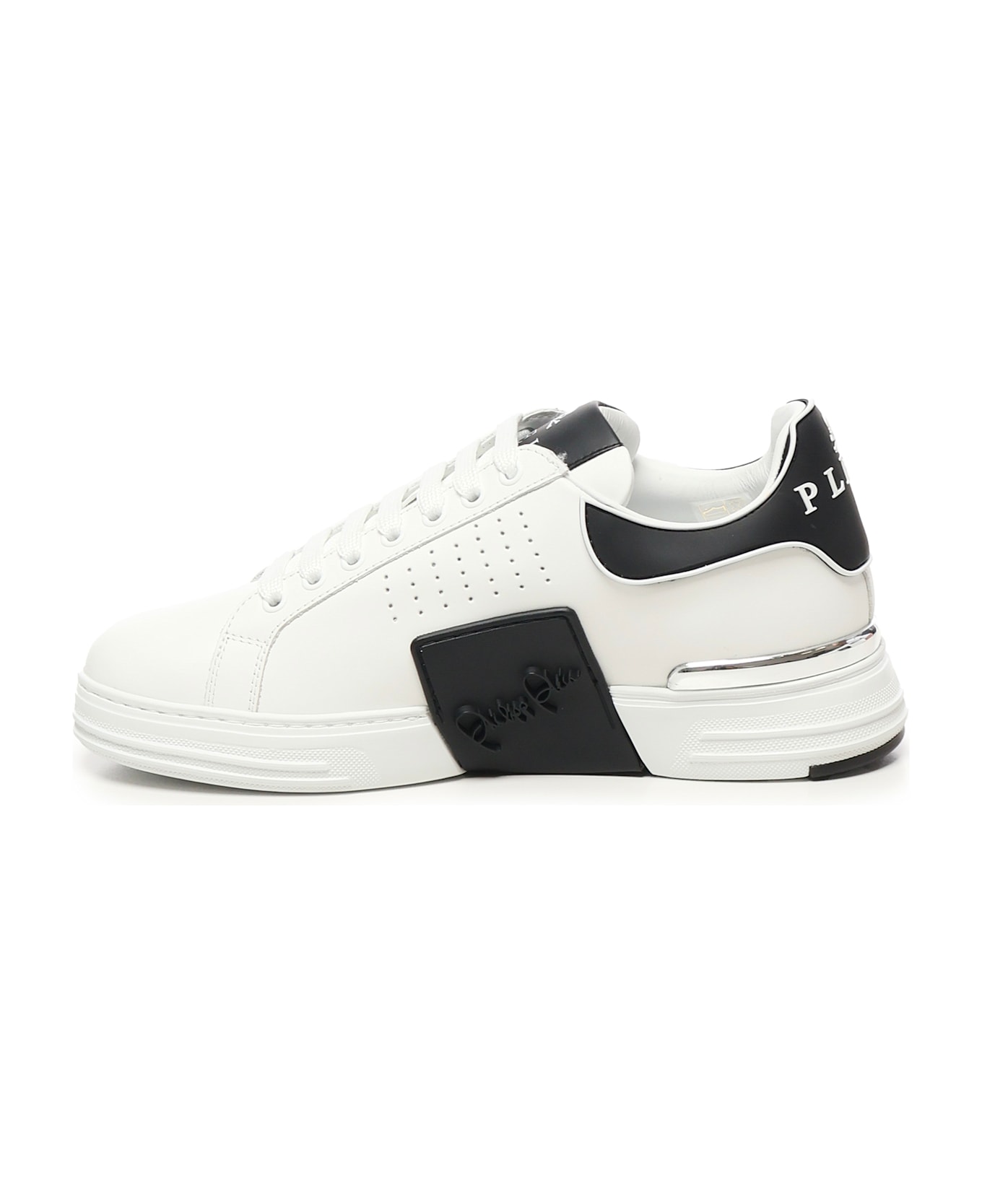 Philipp Plein Hexagon Low Top Sneakers - White / Black
