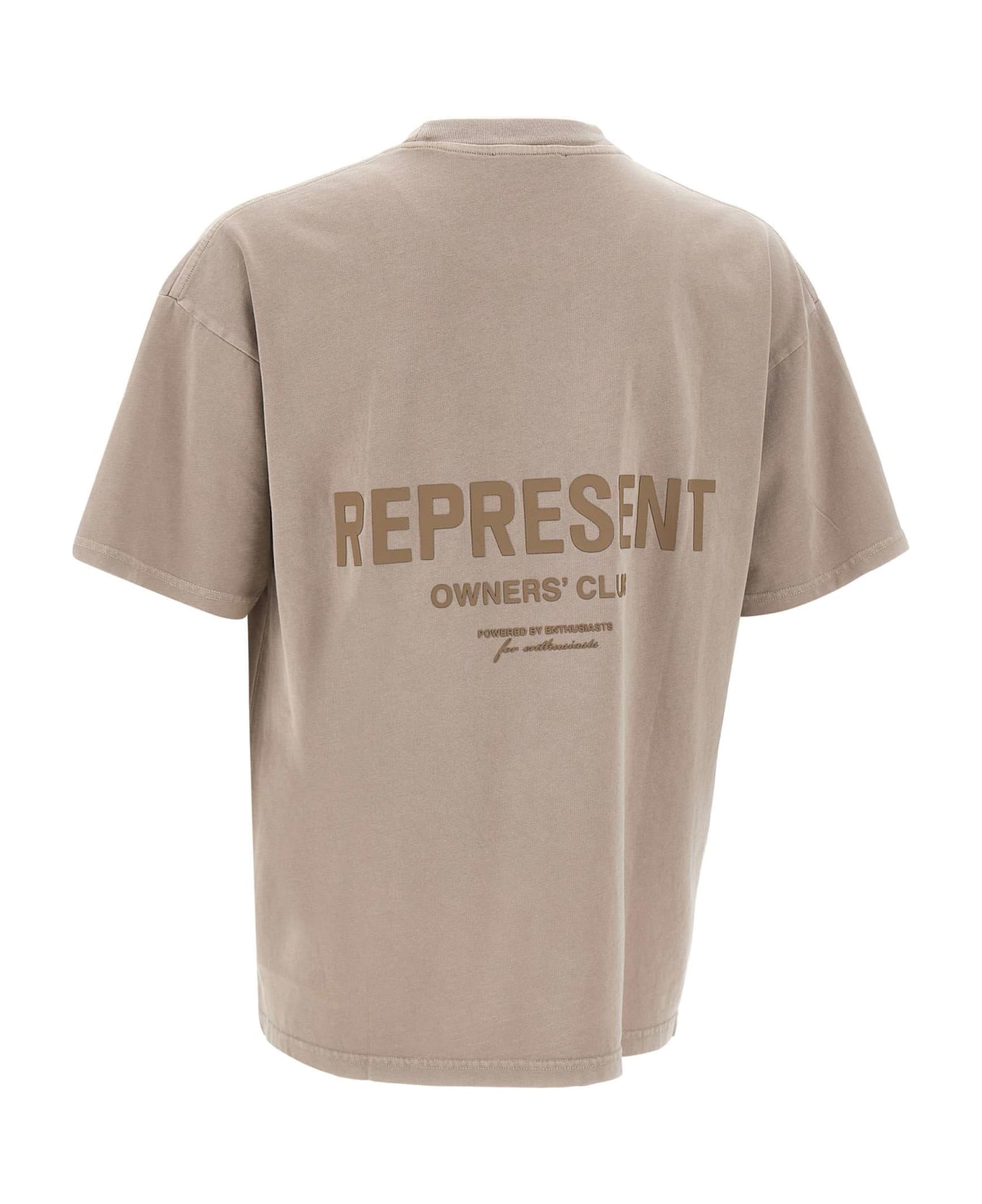 REPRESENT "owners Club" Cotton T-shirt - BEIGE シャツ