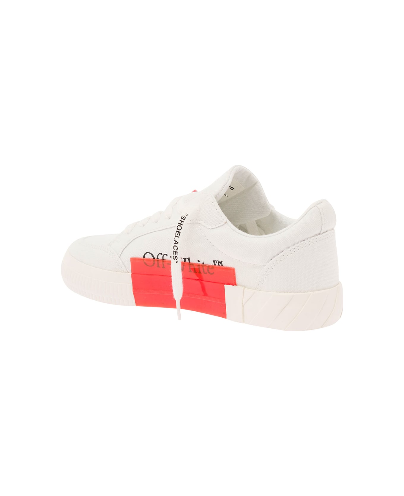 Off-White Low Vulcanized Canvas  White Black - White