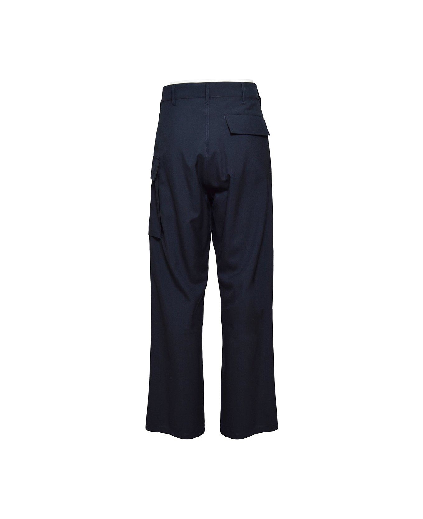 Marni Utility Pocket Mid Rise Trousers - Blu ボトムス