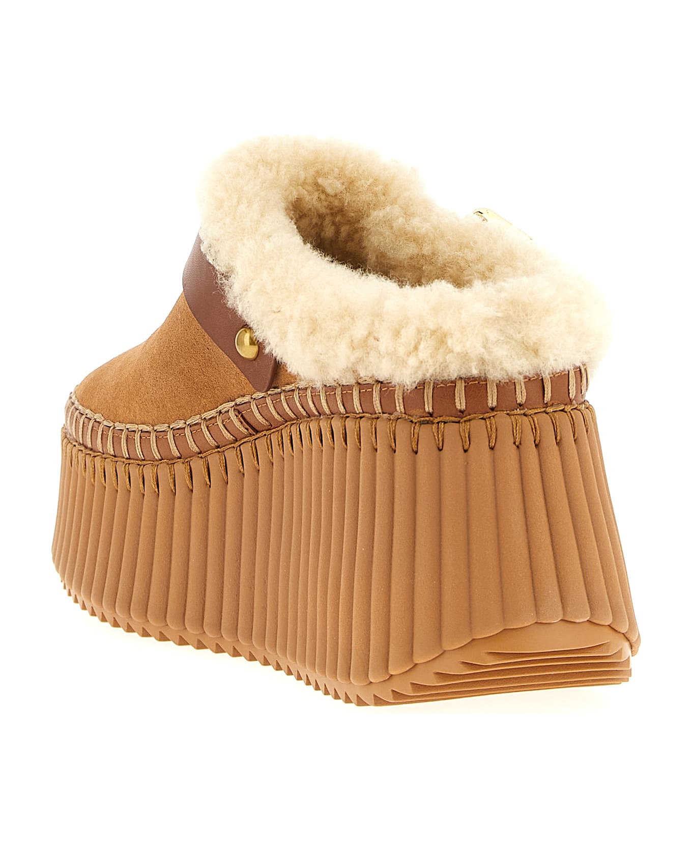 Chloé 'nama' Sabots - Brown