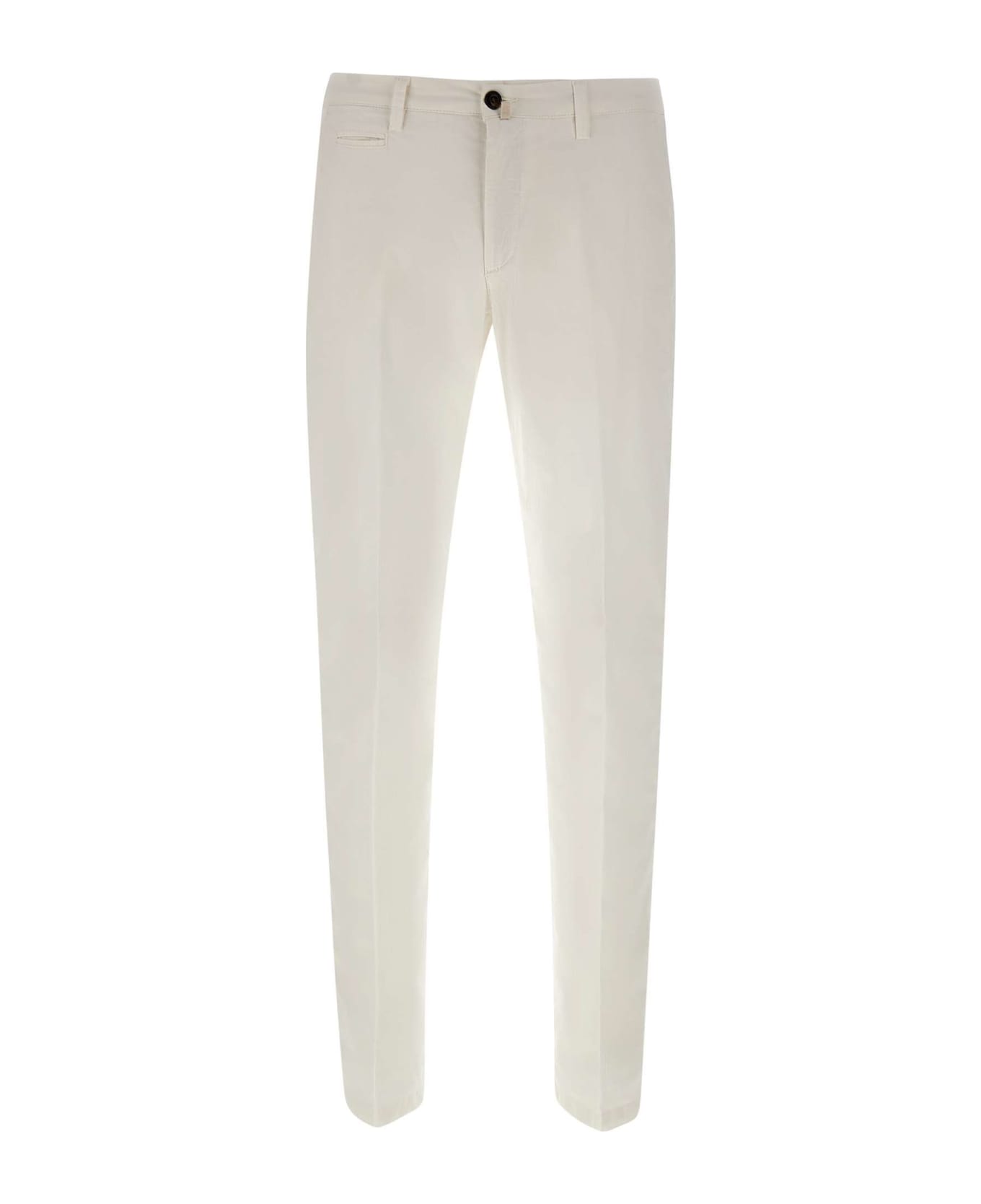 Briglia 1949 "bg05" Cotton Trousers - WHITE
