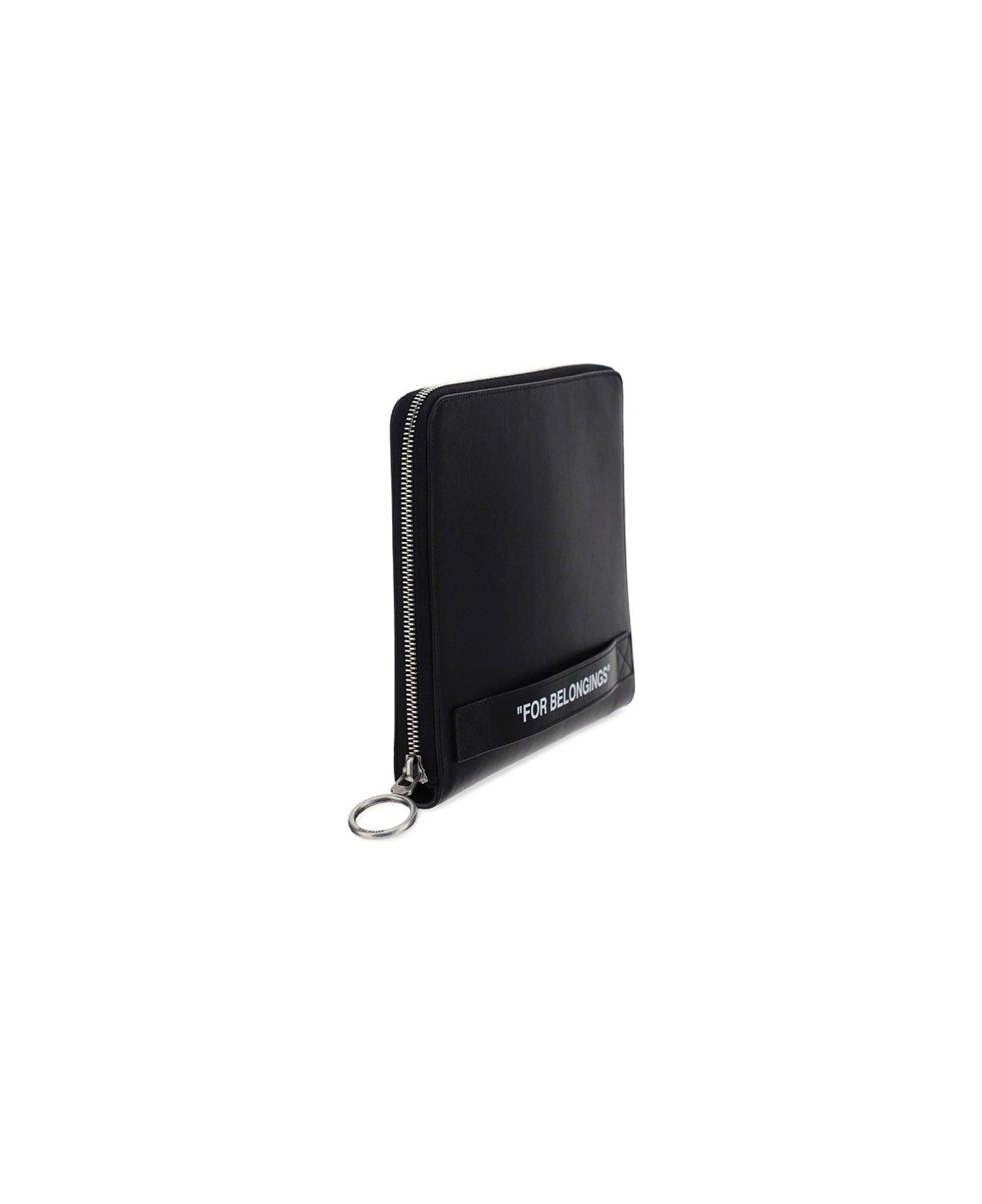 Off-White Quote Printed Zip-up Wallet - Non definito 財布