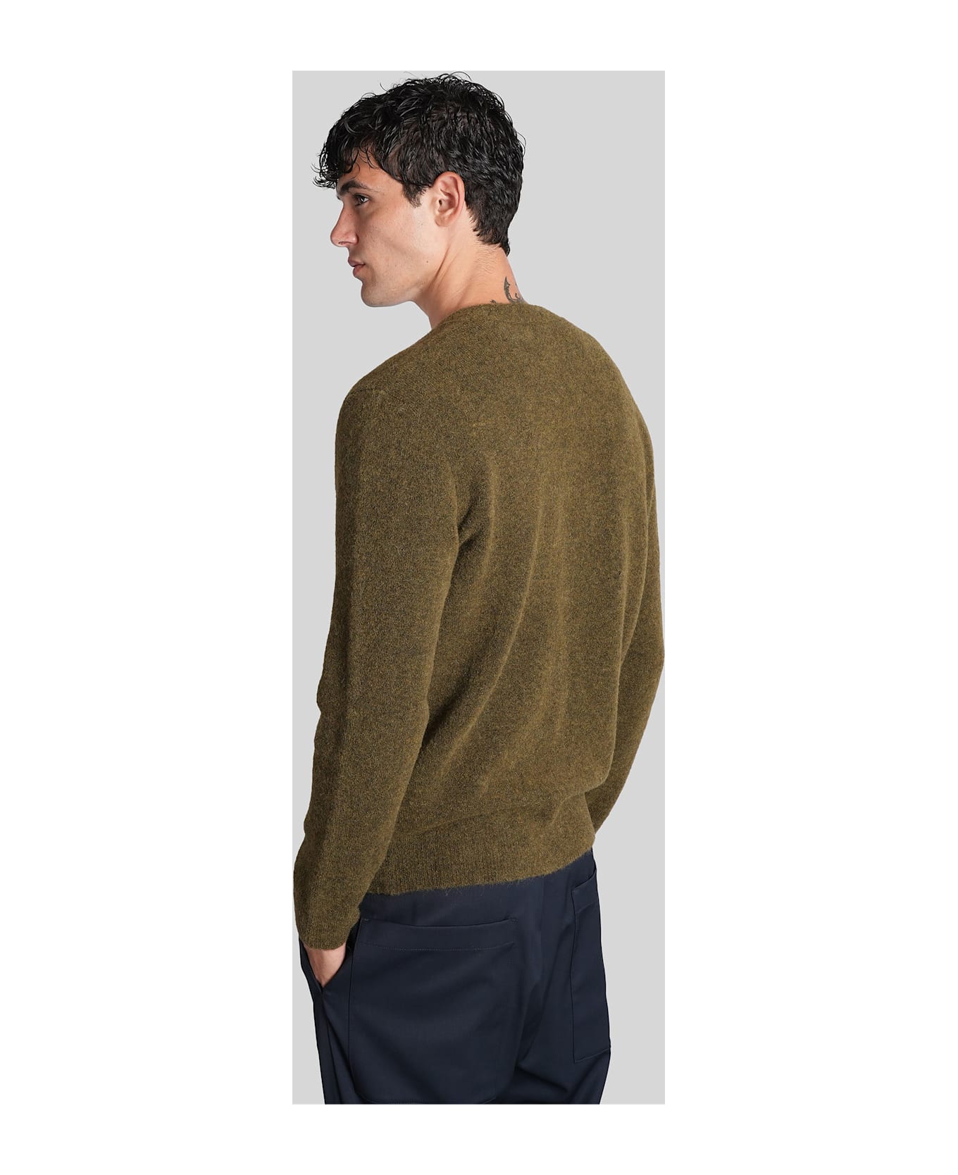 Barena Gajola Cardigan In Green Wool - green